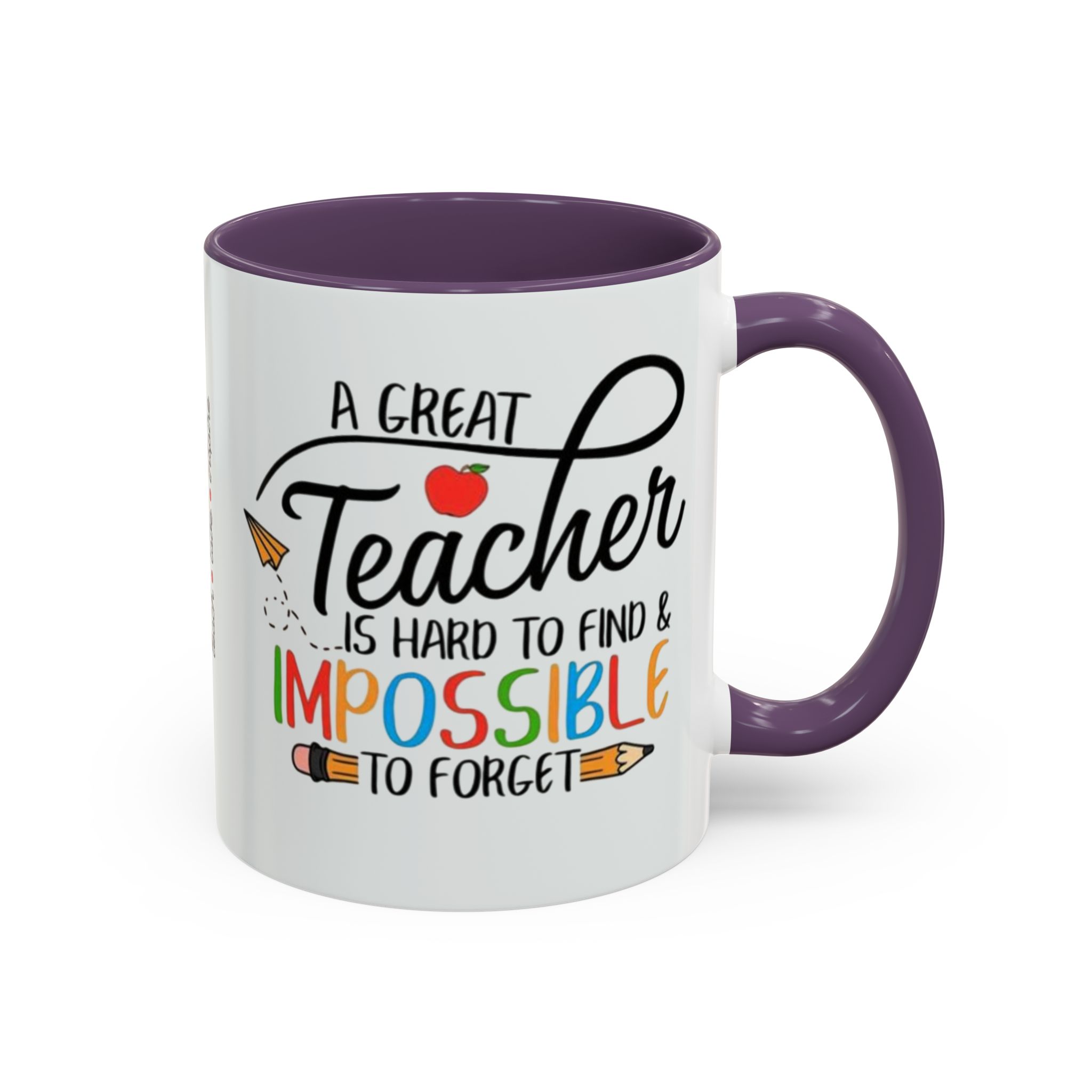 A Great Teacher Is Hard to Find Impossible to Forget Coffee Mug | Accent Mug (11/15oz) - Görsel 34