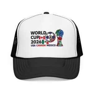 World Cup 2026 Soccer Logo Foam Trucker Hat | USA Canada Mexico