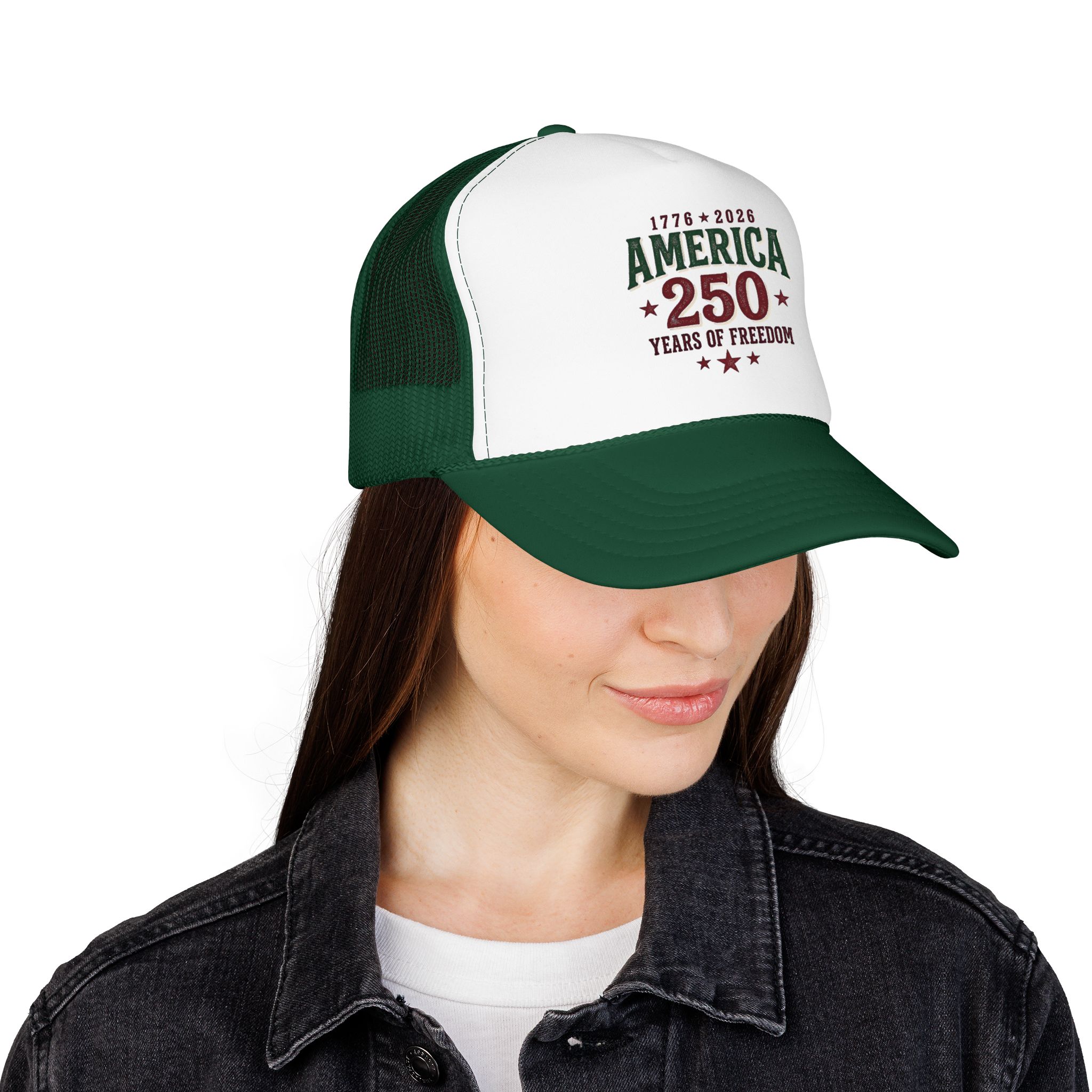 America 250 Foam Trucker Hat | Vintage Patriotic USA Celebration - Görsel 20