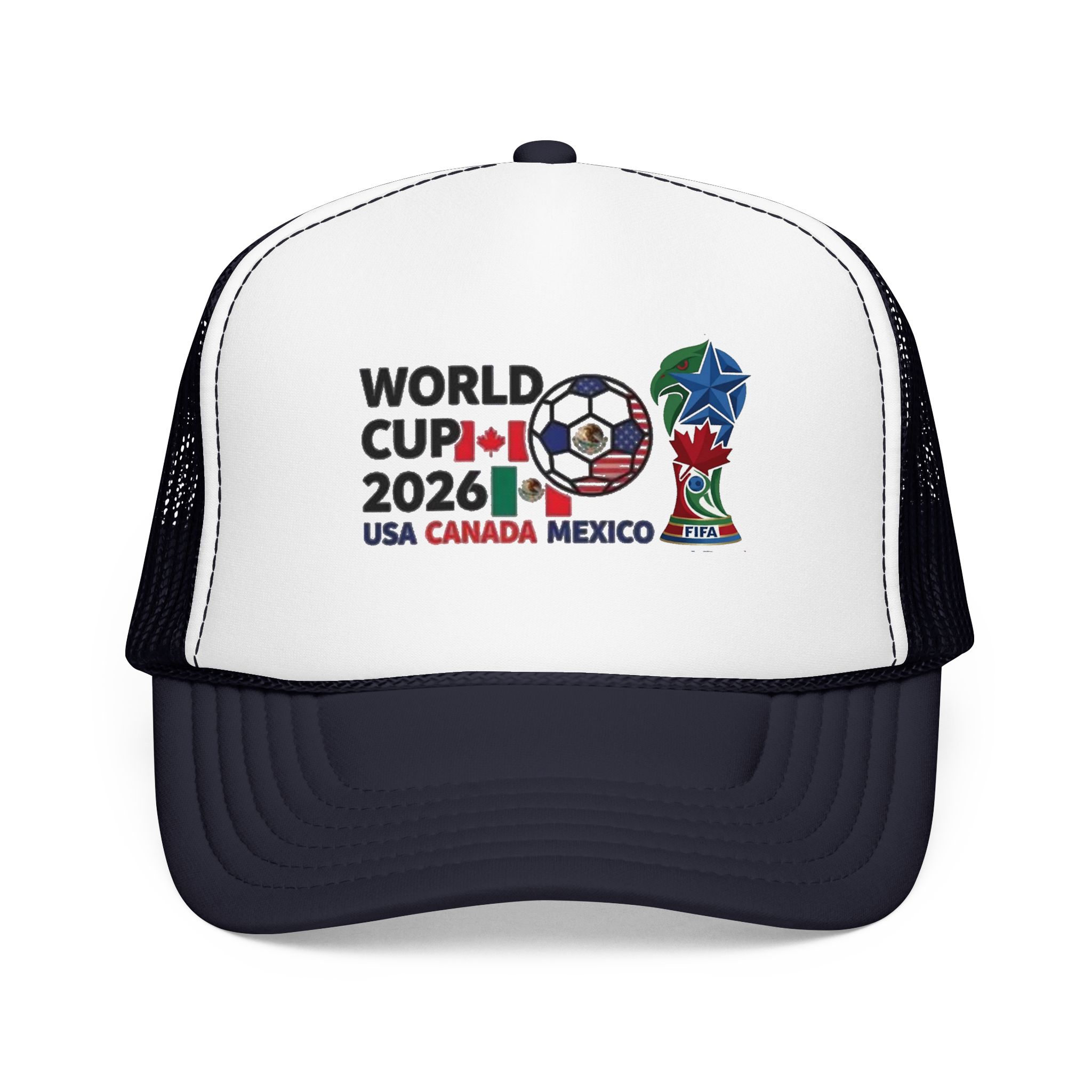 World Cup 2026 Soccer Logo Foam Trucker Hat | USA Canada Mexico - Görsel 25