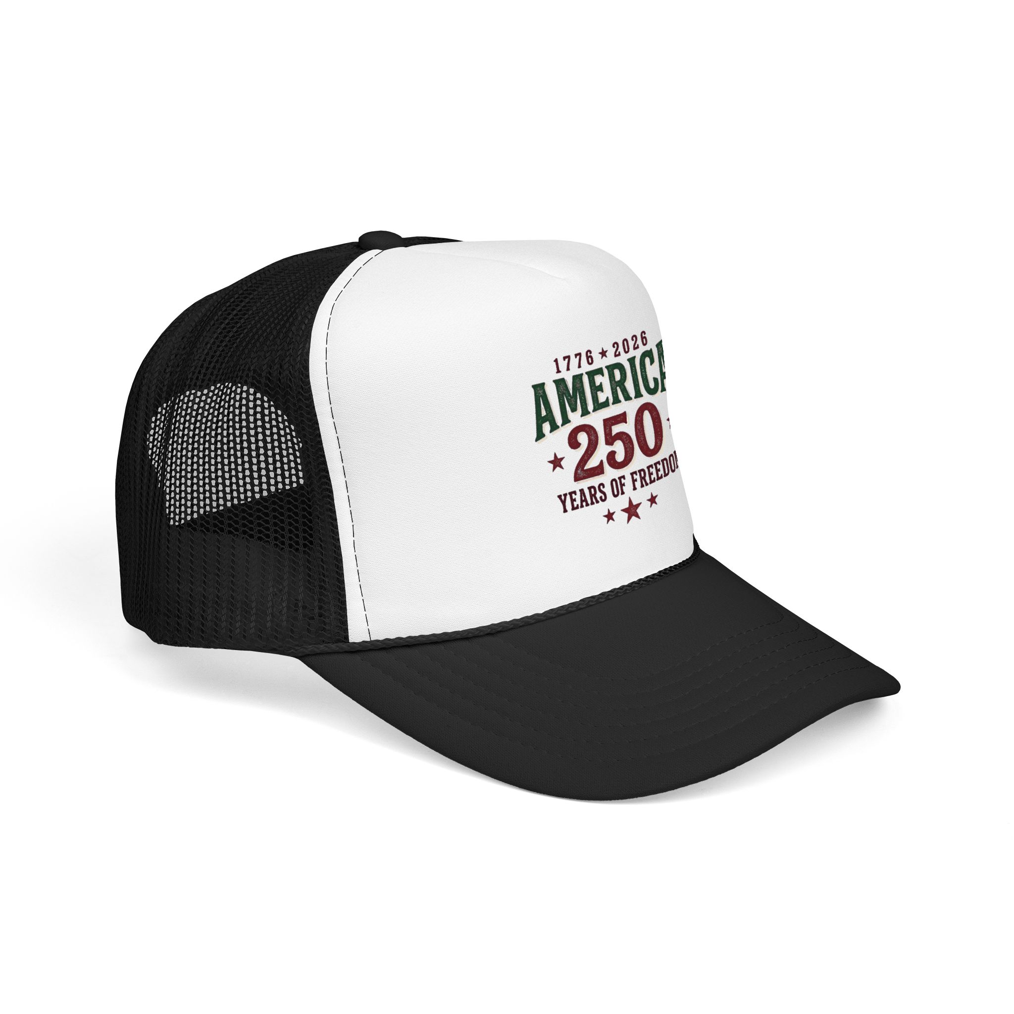 America 250 Foam Trucker Hat | Vintage Patriotic USA Celebration - Görsel 2