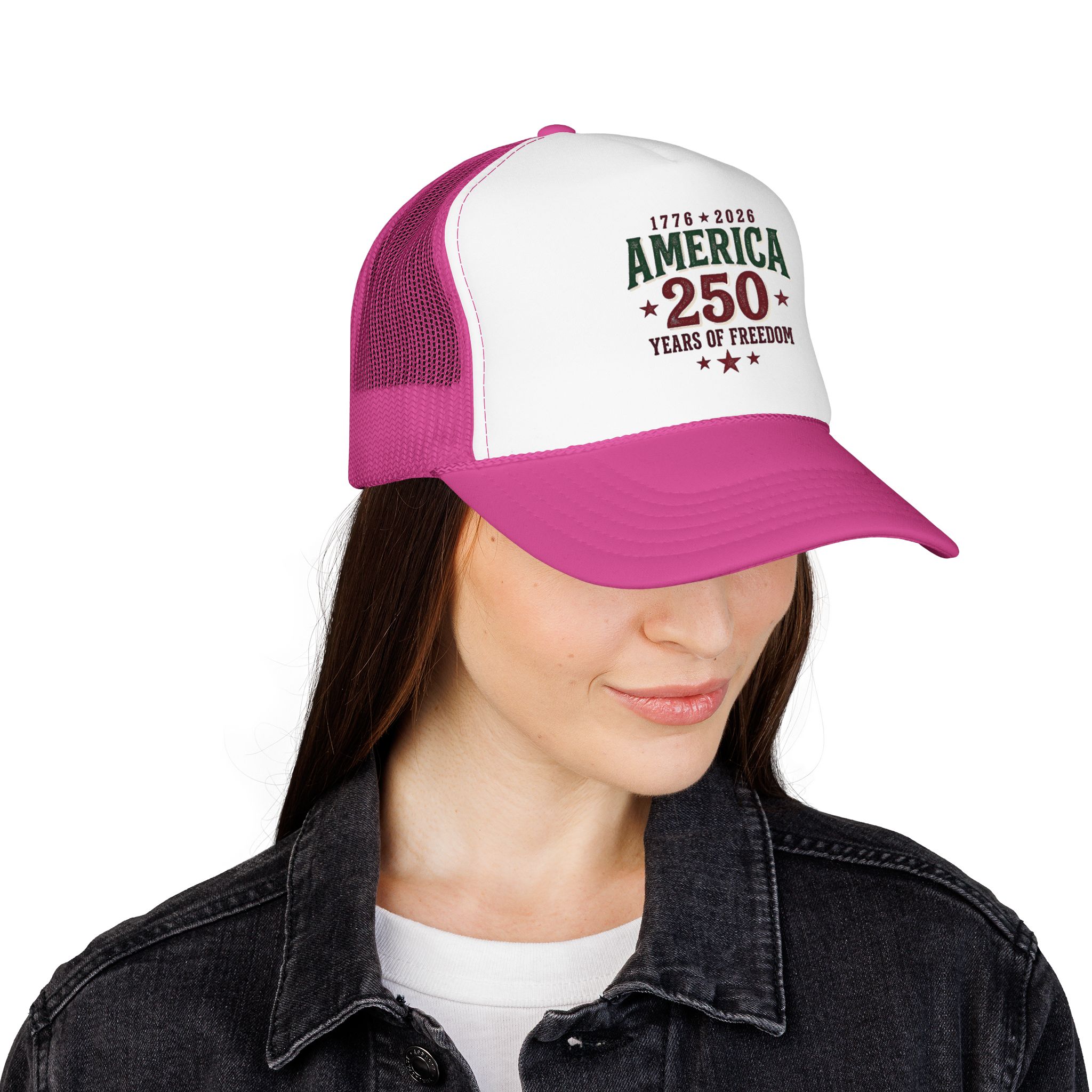 America 250 Foam Trucker Hat | Vintage Patriotic USA Celebration - Görsel 16