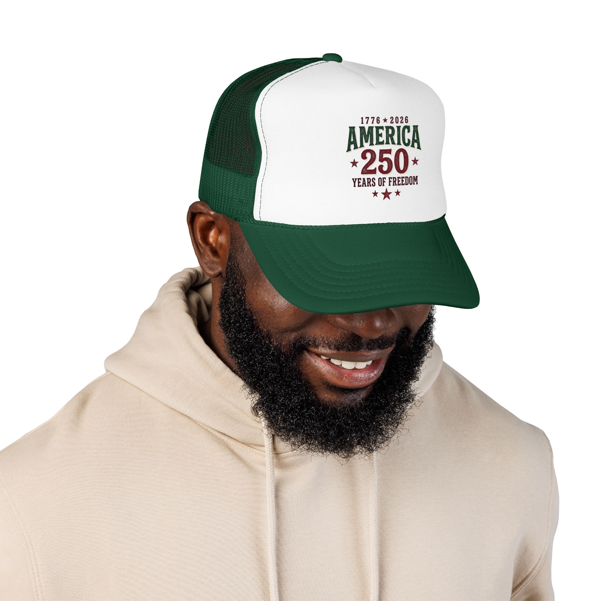 America 250 Foam Trucker Hat | Vintage Patriotic USA Celebration - Görsel 19