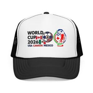World Cup 2026 Soccer Logo Foam Trucker Hat | USA Canada Mexico