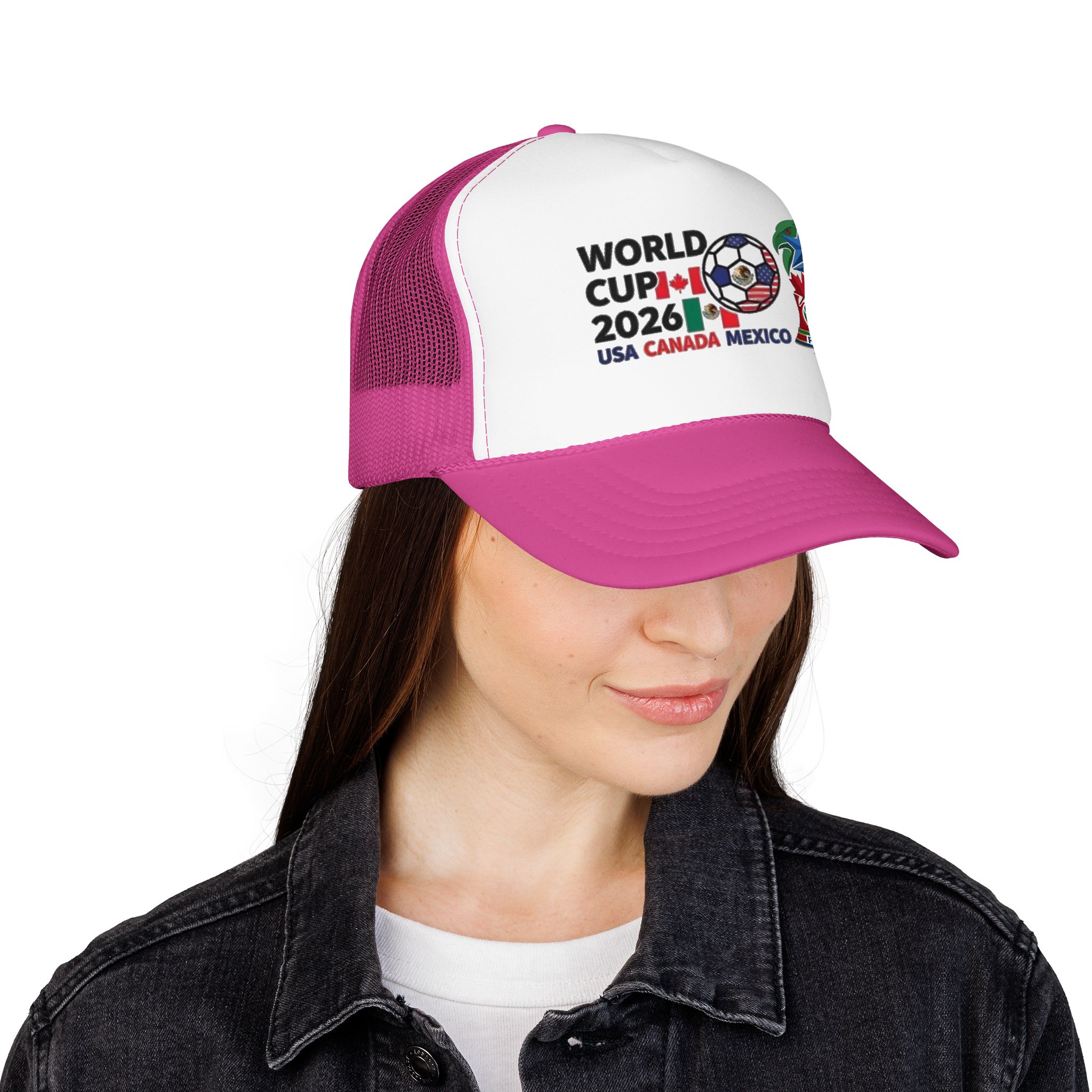 World Cup 2026 Soccer Logo Foam Trucker Hat | USA Canada Mexico - Görsel 16