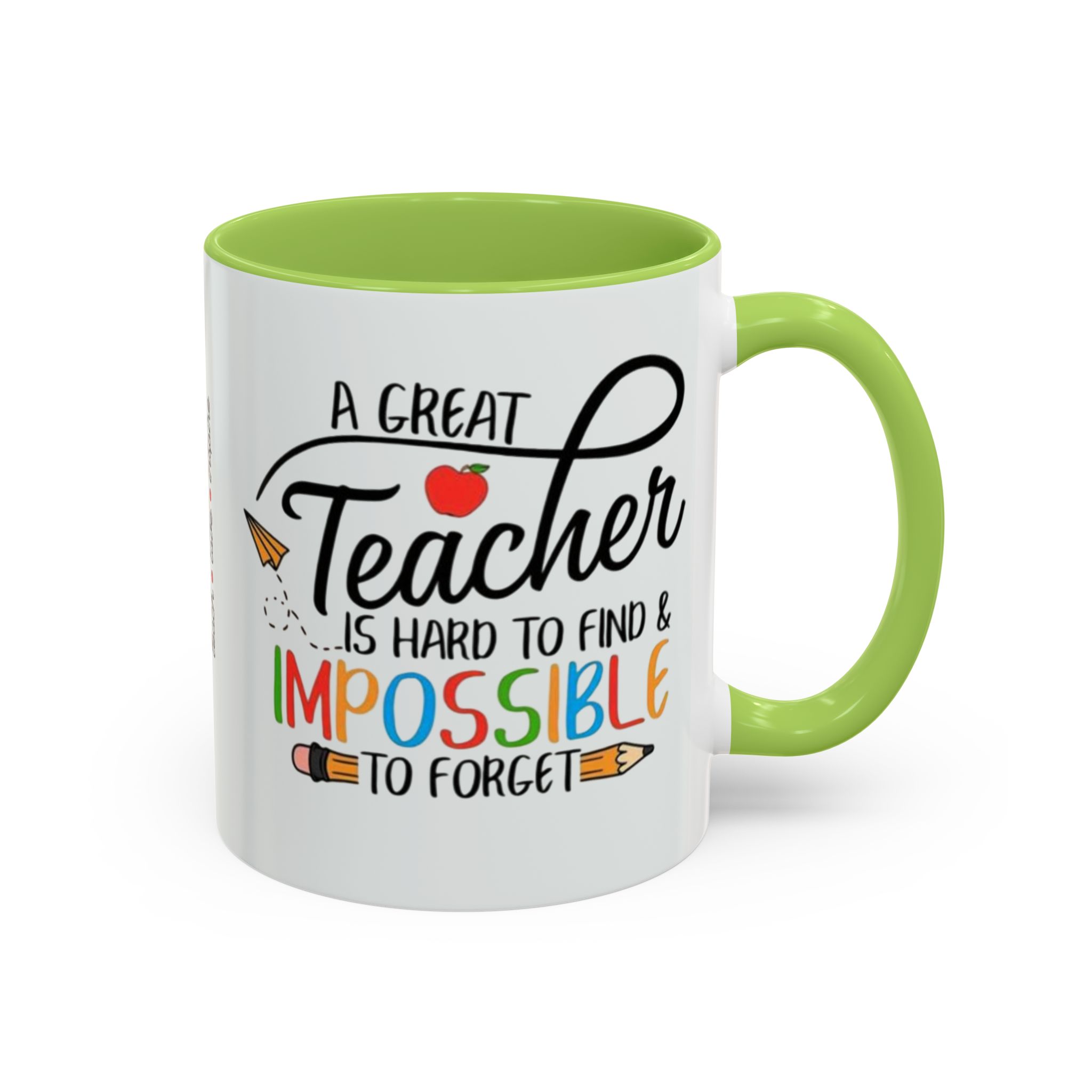 A Great Teacher Is Hard to Find Impossible to Forget Coffee Mug | Accent Mug (11/15oz) - Görsel 30
