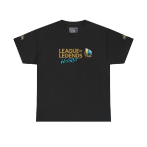 League of Legends Wild Rift Logo Tee | Ranked Emblems Back Print T-Shirt