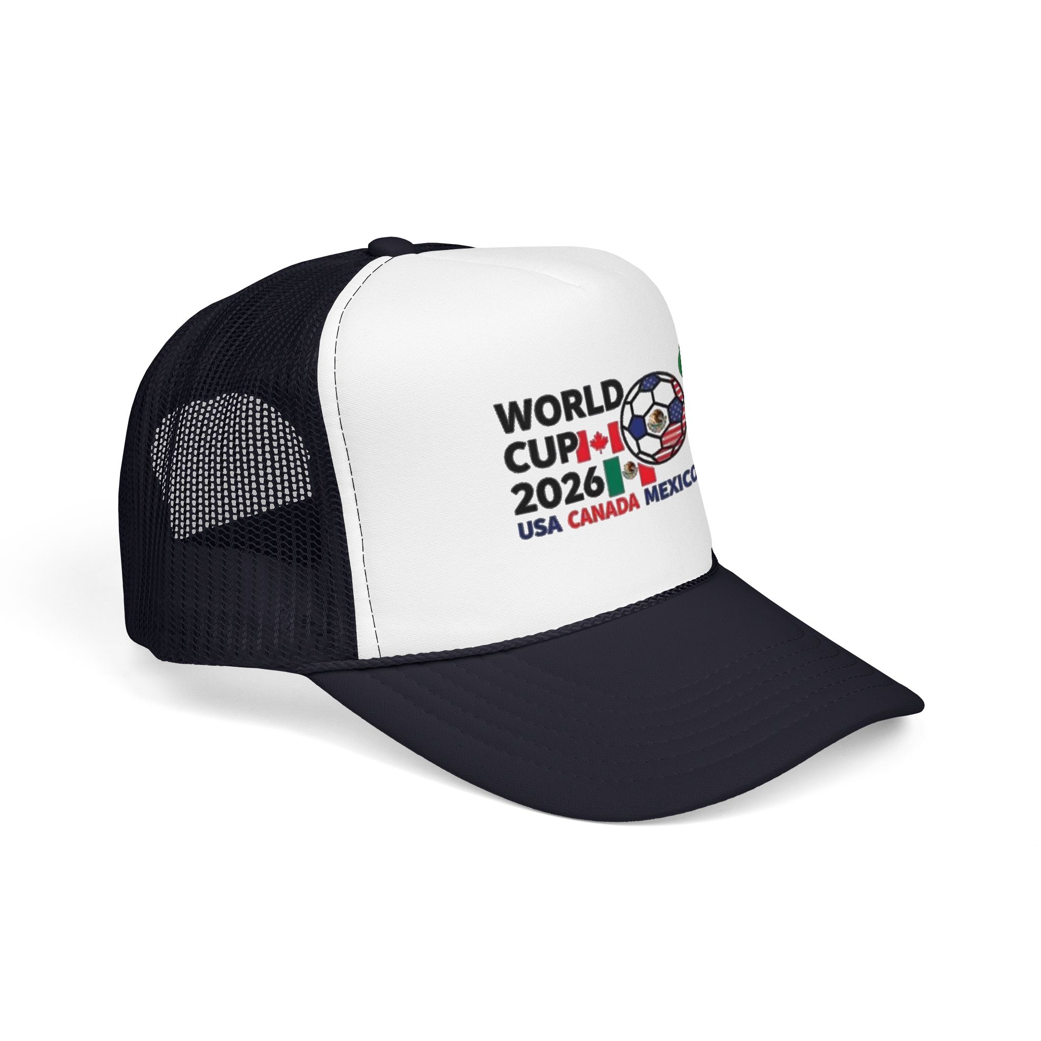 World Cup 2026 Soccer Logo Foam Trucker Hat | USA Canada Mexico - Görsel 26