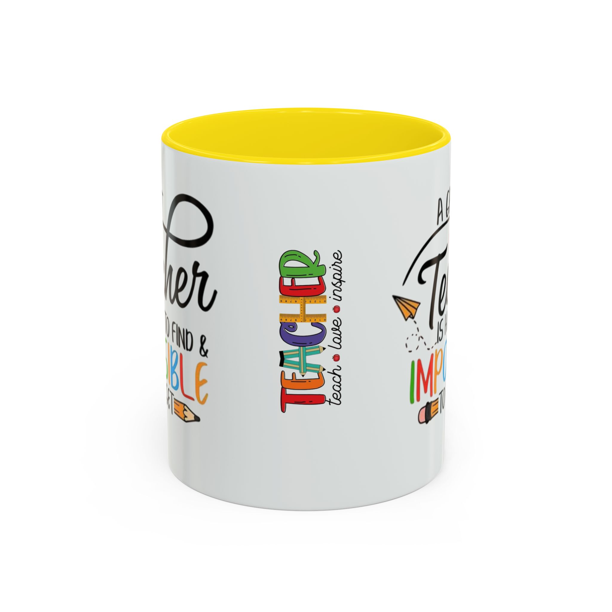 A Great Teacher Is Hard to Find Impossible to Forget Coffee Mug | Accent Mug (11/15oz) - Görsel 25