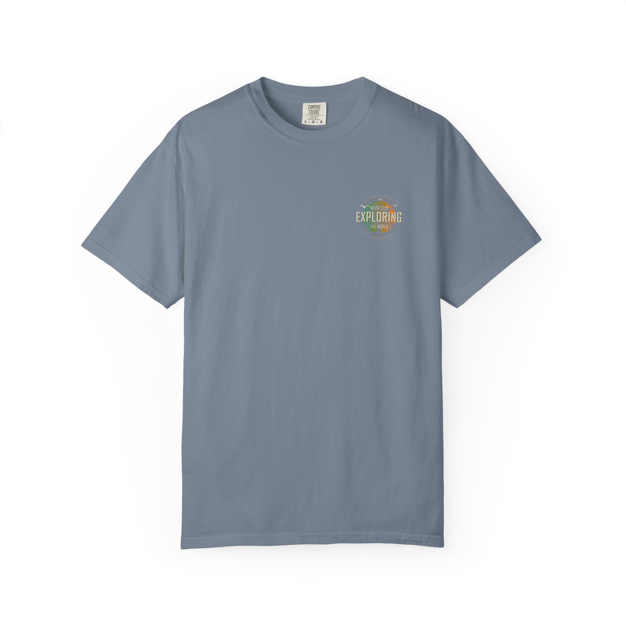 Road Trip Graphic T-shirt | Vintage Camera Collage, Back Print - Görsel 9