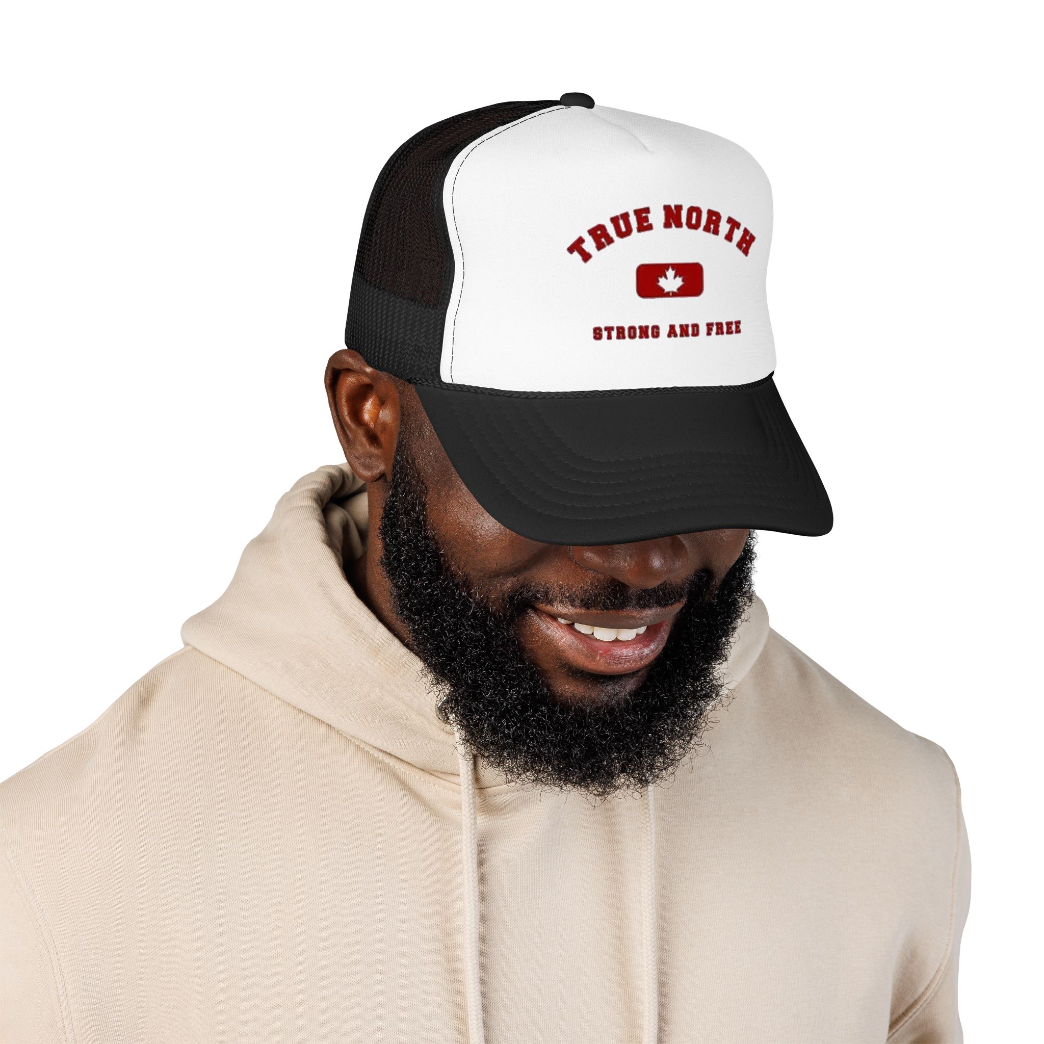 True North maple badge Foam Trucker Hat | Strong and Free Canada - Görsel 3