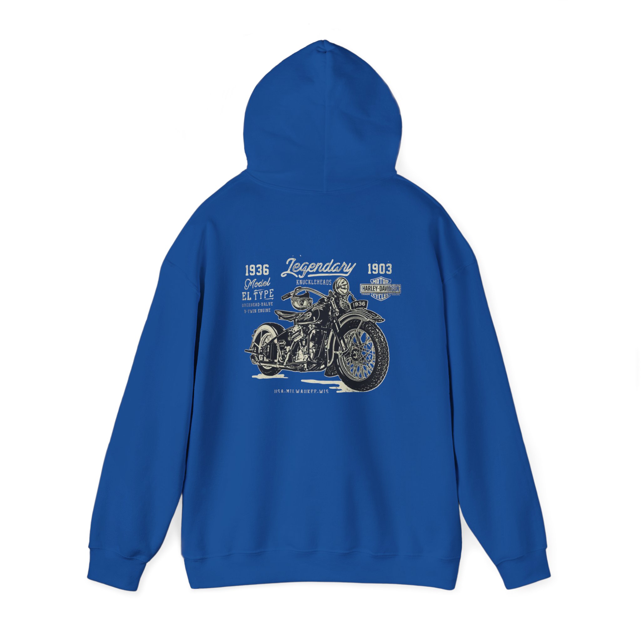 Vintage Motorcycle Hoodie | Harley-Davidson Script Logo - Görsel 19