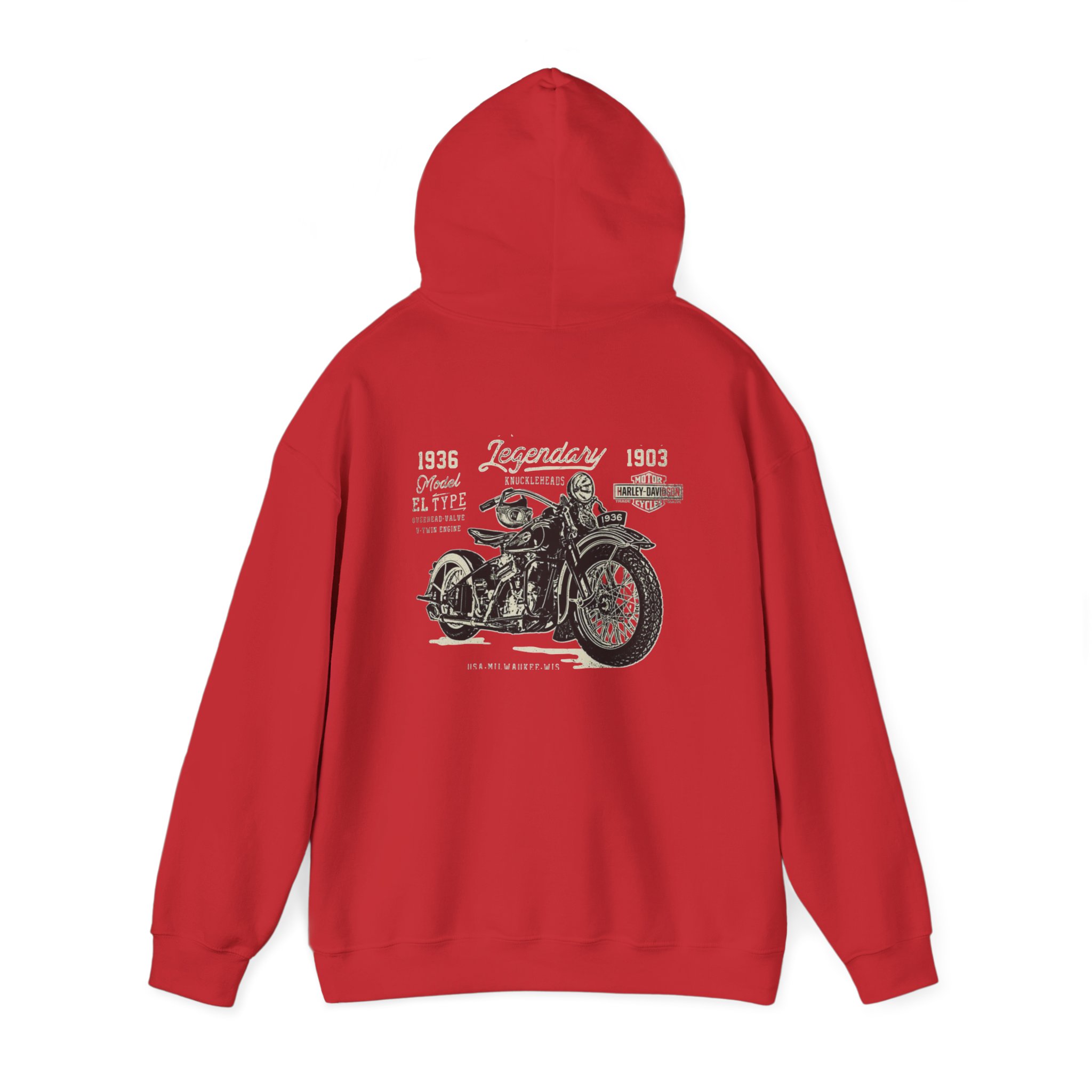 Vintage Motorcycle Hoodie | Harley-Davidson Script Logo - Görsel 27