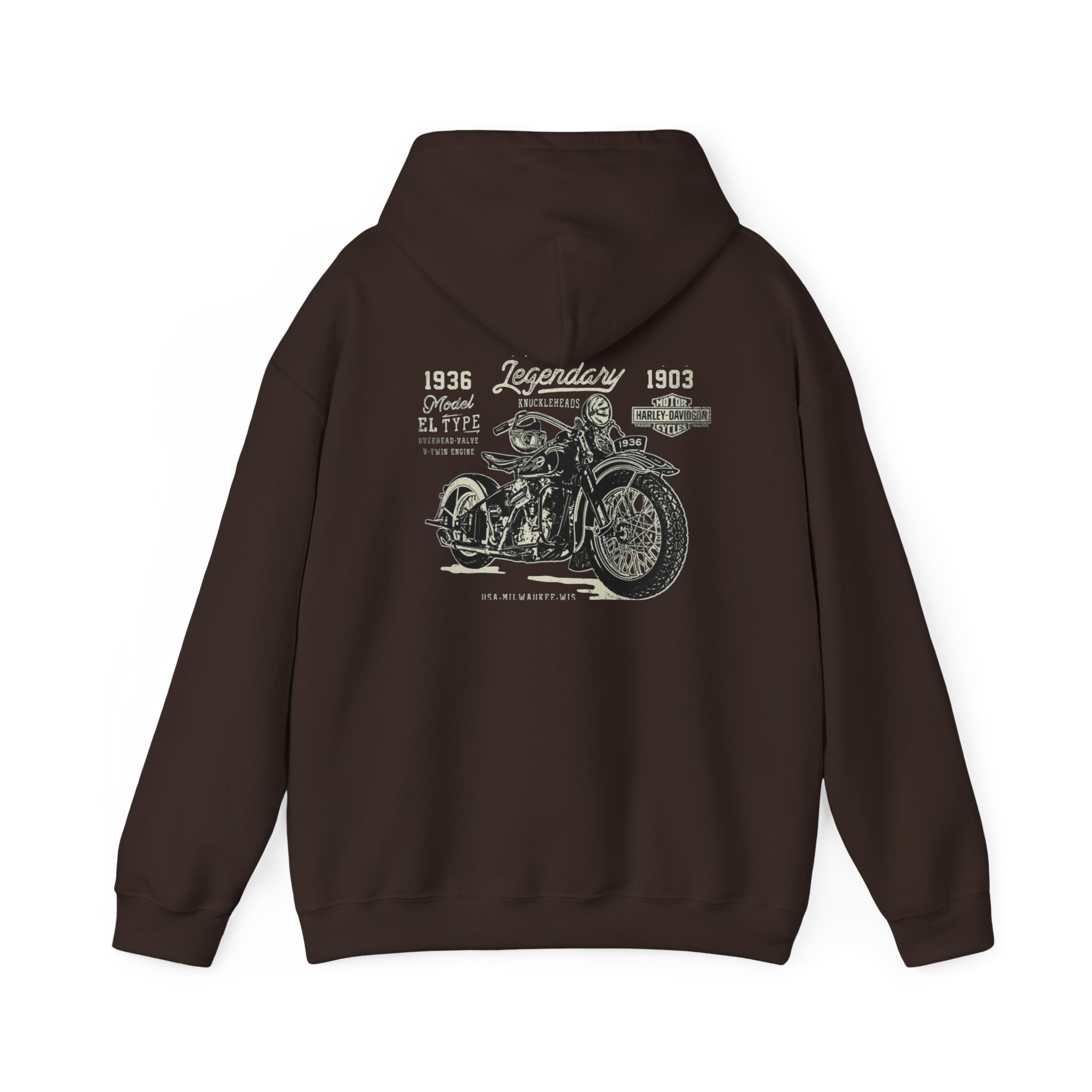 Vintage Motorcycle Hoodie | Harley-Davidson Script Logo - Görsel 10