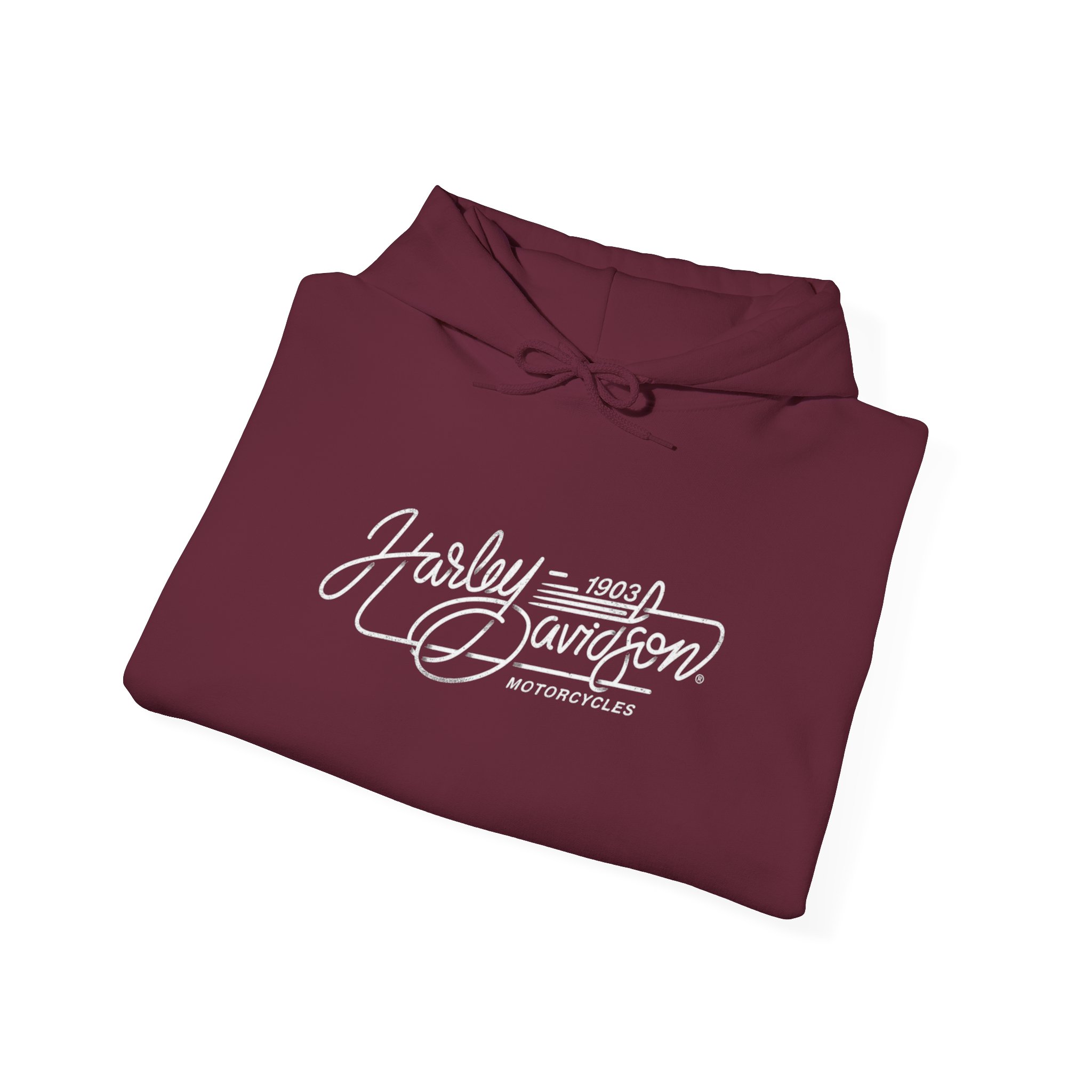 Vintage Motorcycle Hoodie | Harley-Davidson Script Logo - Görsel 8