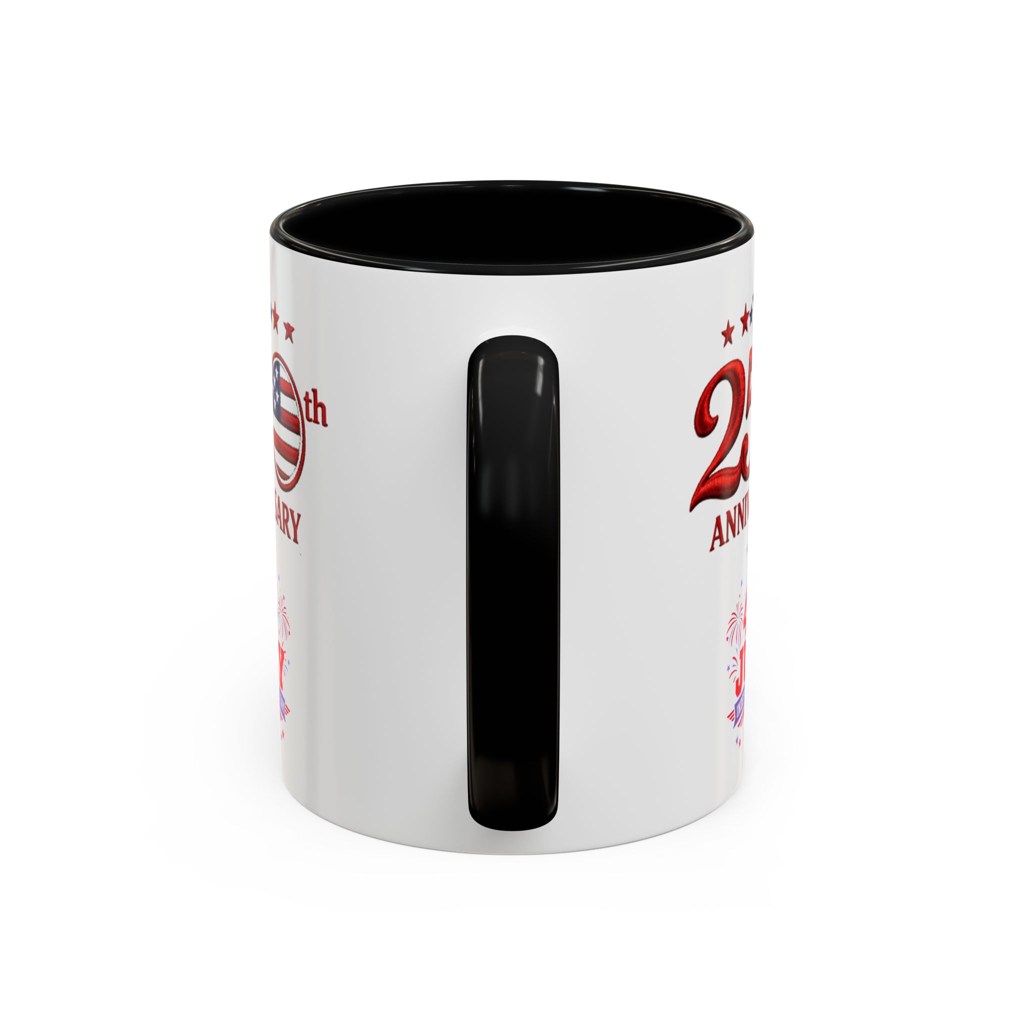 25th Anniversary 4th of July Coffee Mug | American Independence 1776 - Görsel 4
