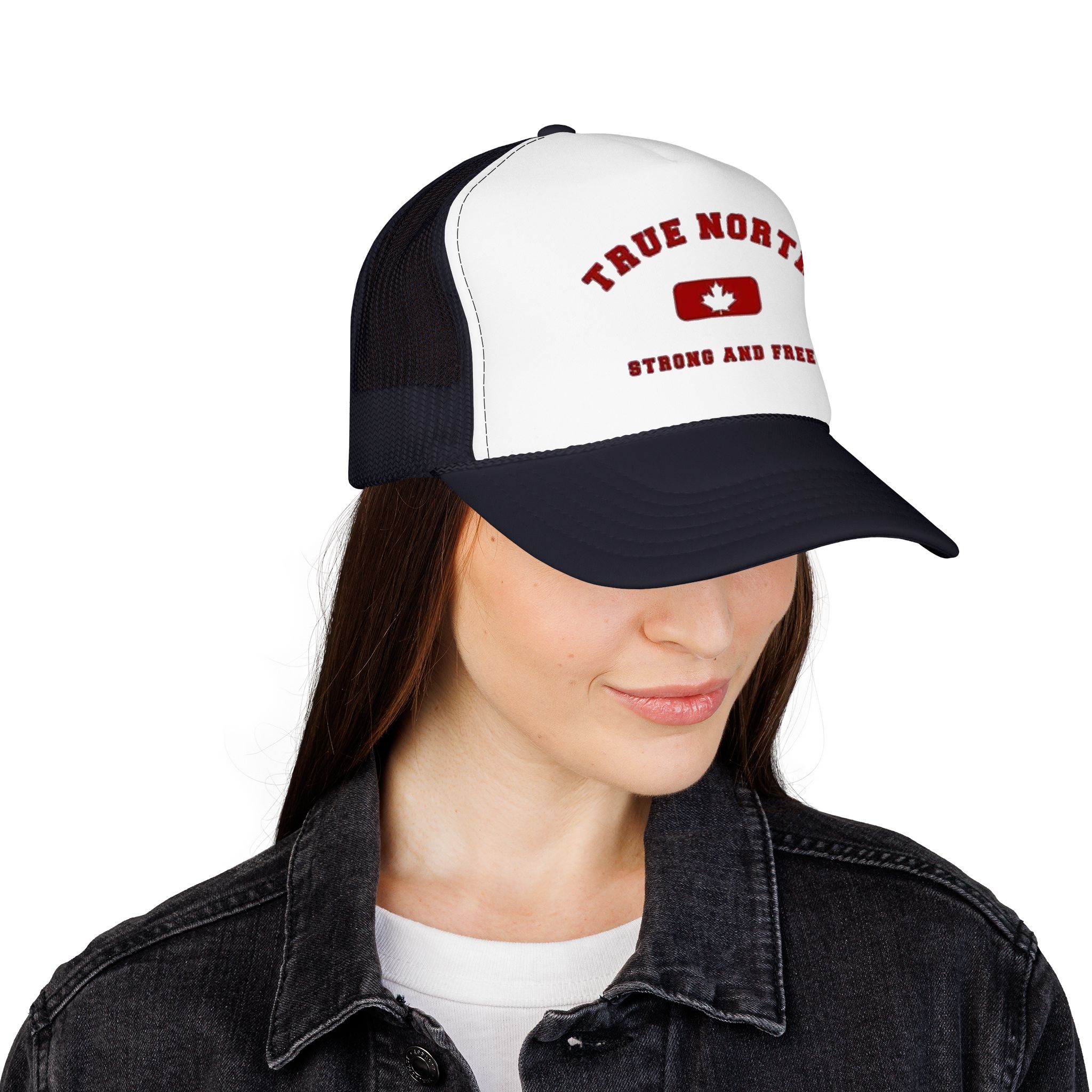 True North maple badge Foam Trucker Hat | Strong and Free Canada - Görsel 16