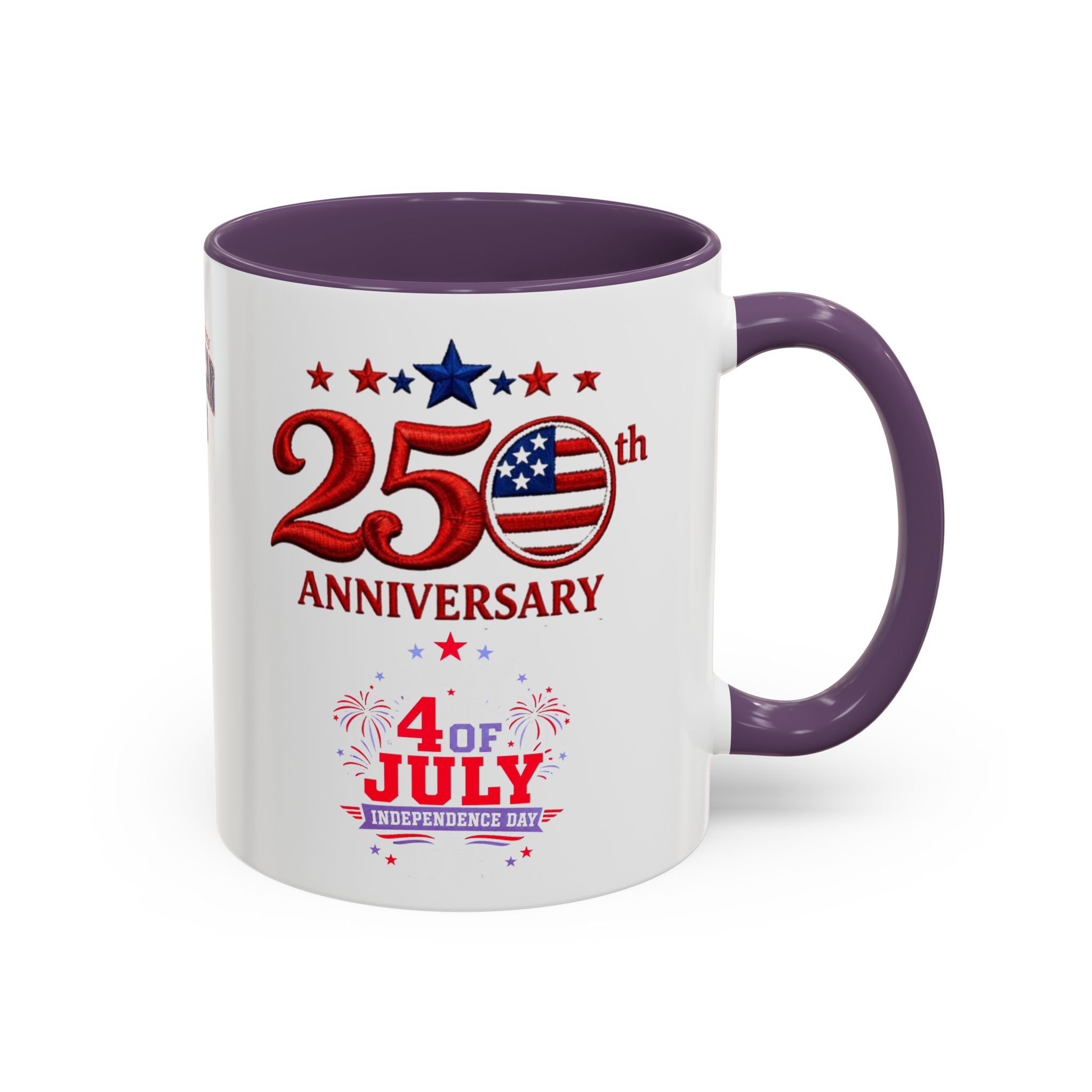 25th Anniversary 4th of July Coffee Mug | American Independence 1776 - Görsel 22