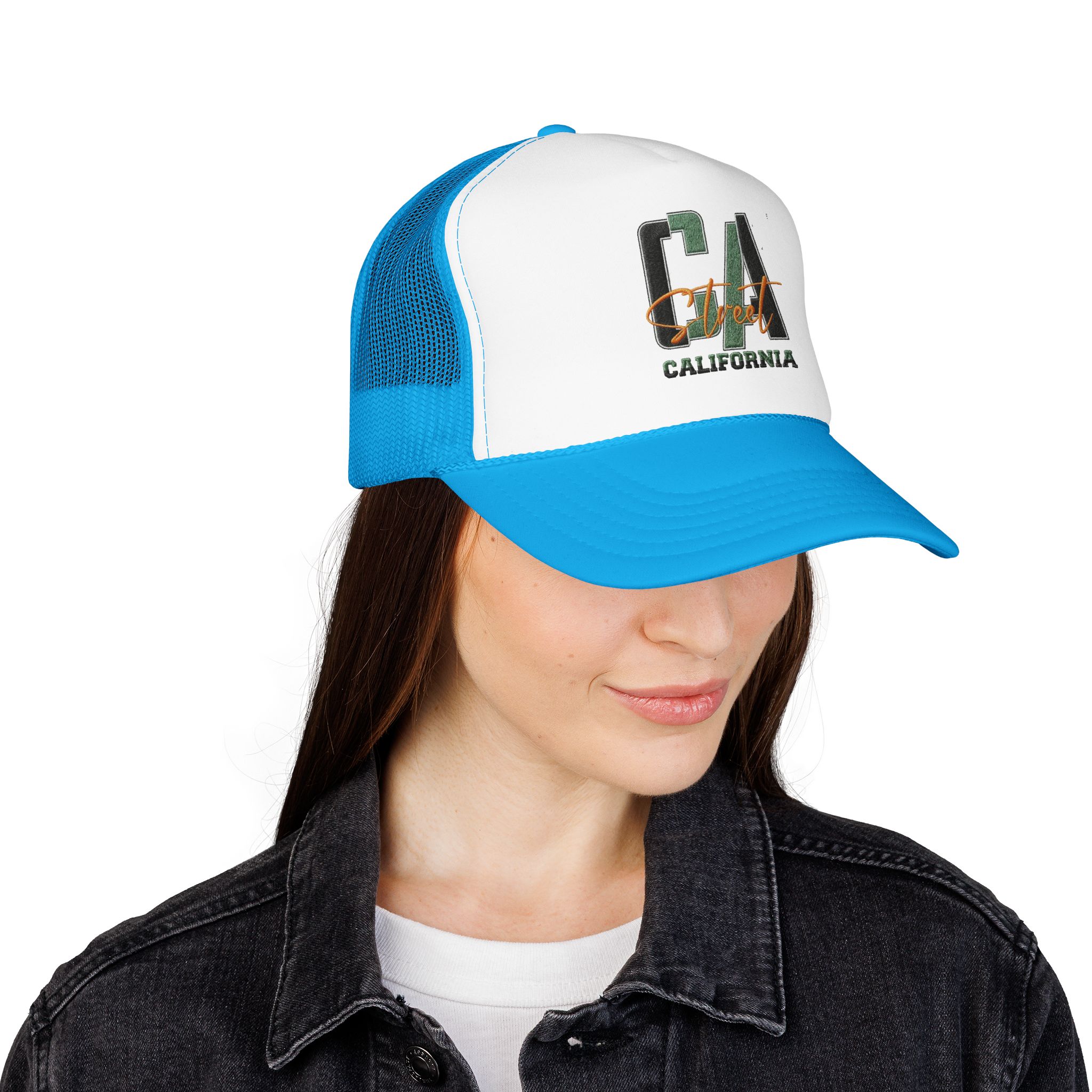 Cali Coast California Trucker Hat | Foam Front Mesh Back - Görsel 8
