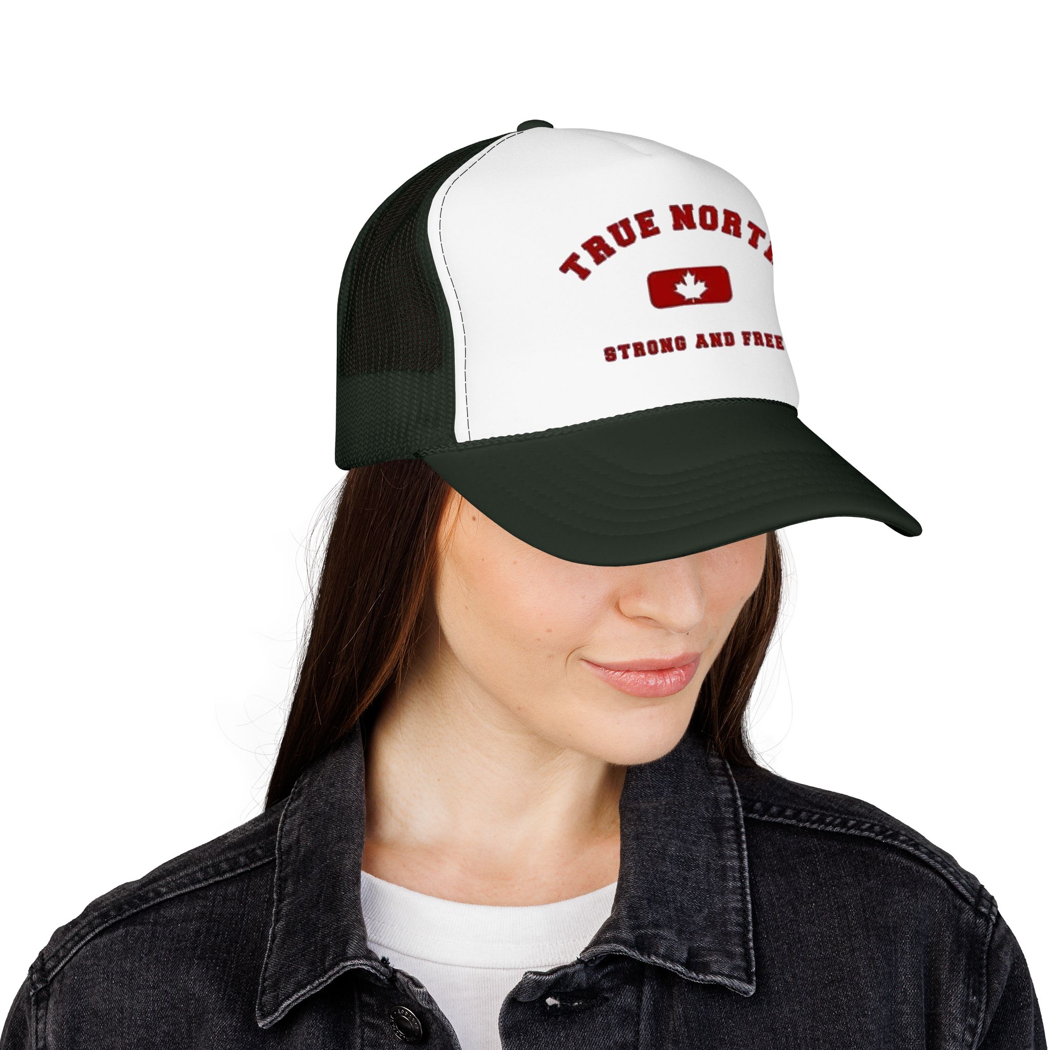 True North maple badge Foam Trucker Hat | Strong and Free Canada - Görsel 8