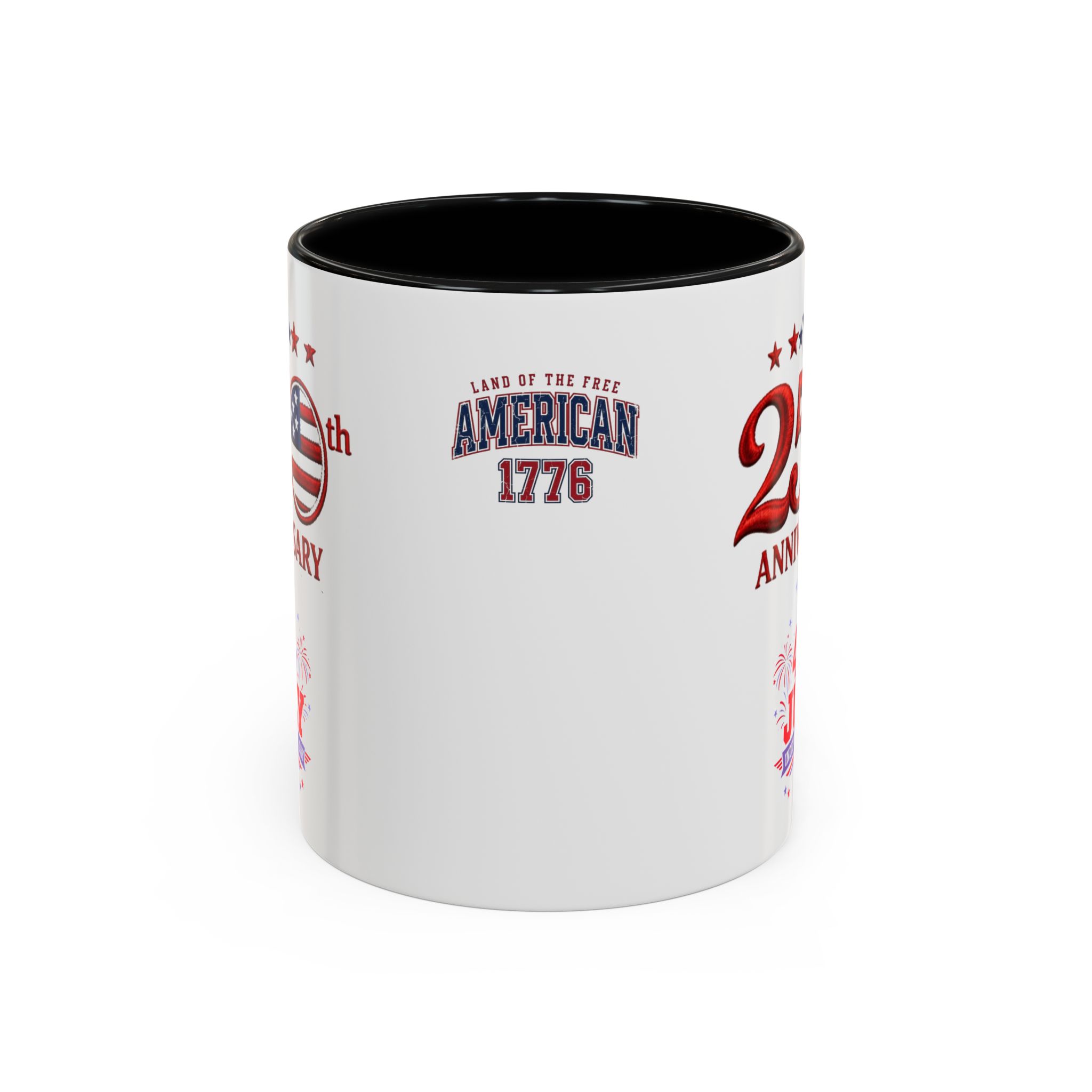 25th Anniversary 4th of July Coffee Mug | American Independence 1776 - Görsel 2