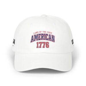 Embroidered American 1776 Dad Cap | Land of the Free Patriotic Baseball Hat