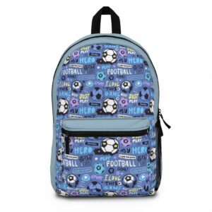 Soccer Doodles Backpack | Football Pattern Kids School Bag