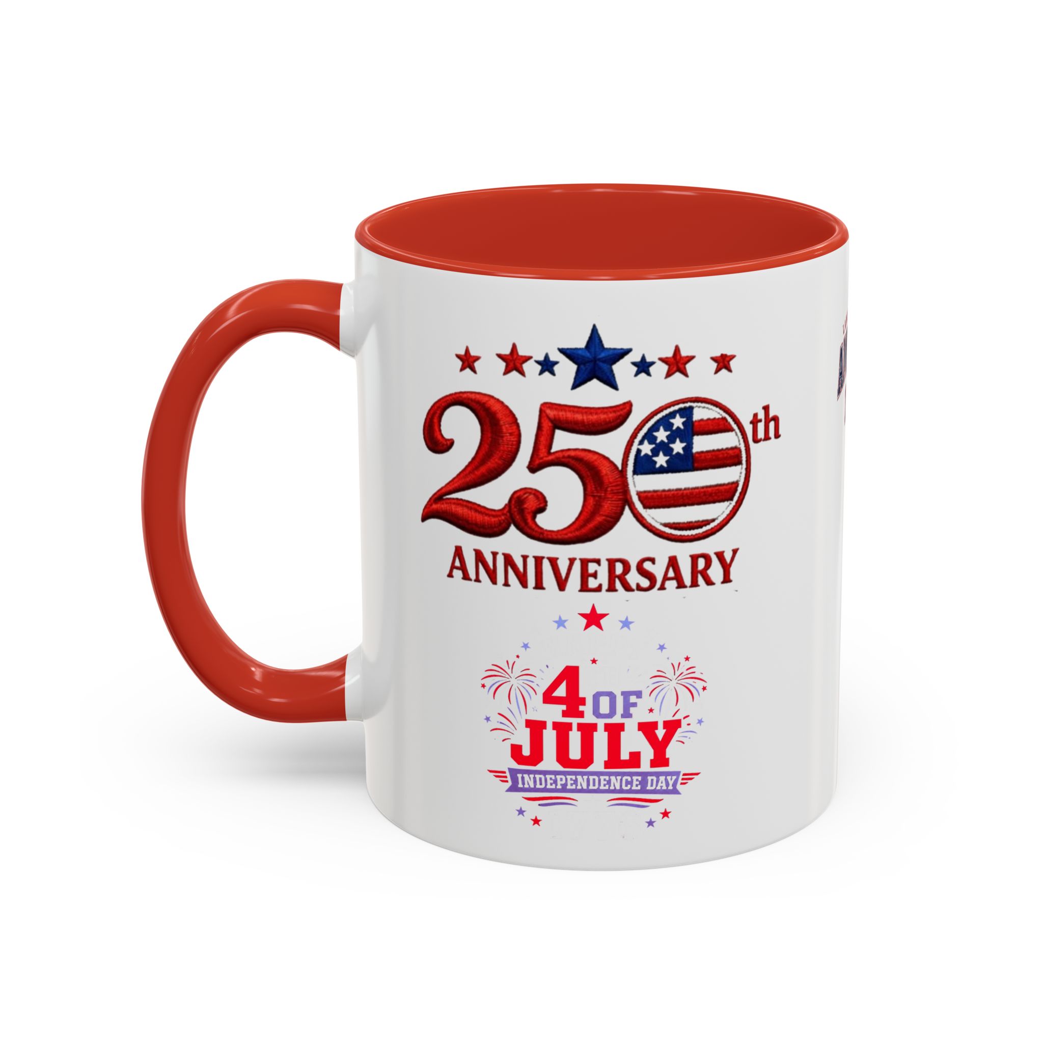 25th Anniversary 4th of July Coffee Mug | American Independence 1776 - Görsel 15