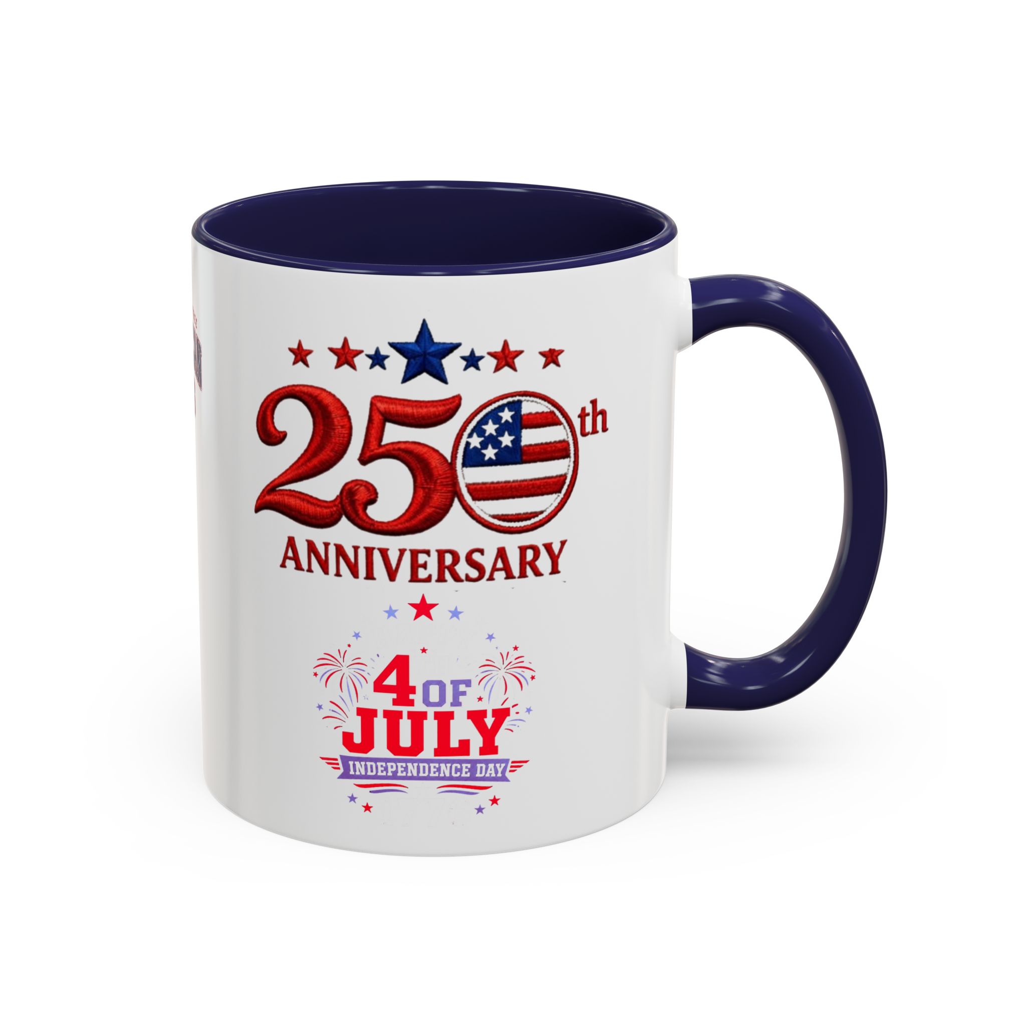 25th Anniversary 4th of July Coffee Mug | American Independence 1776 - Görsel 6