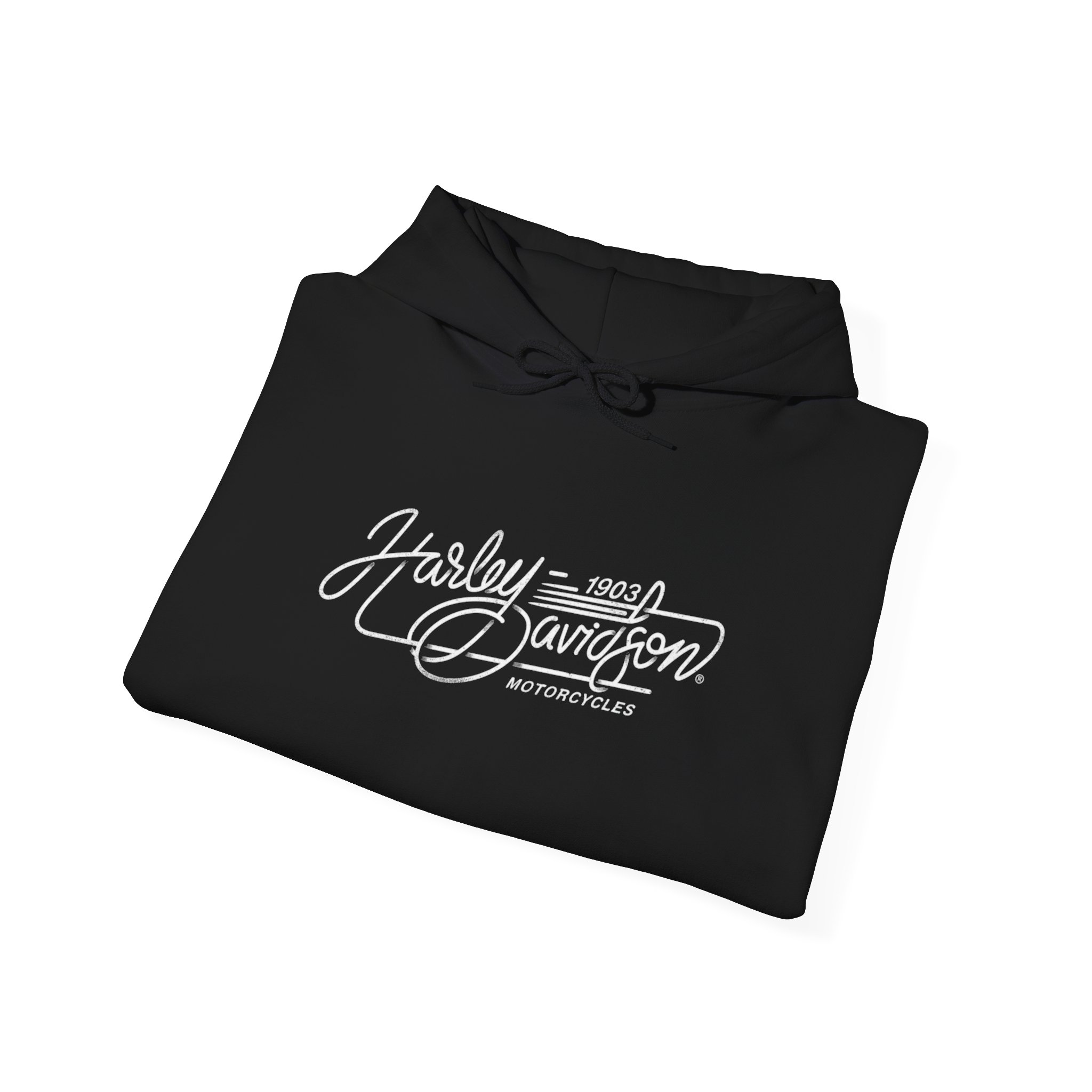 Vintage Motorcycle Hoodie | Harley-Davidson Script Logo - Görsel 4