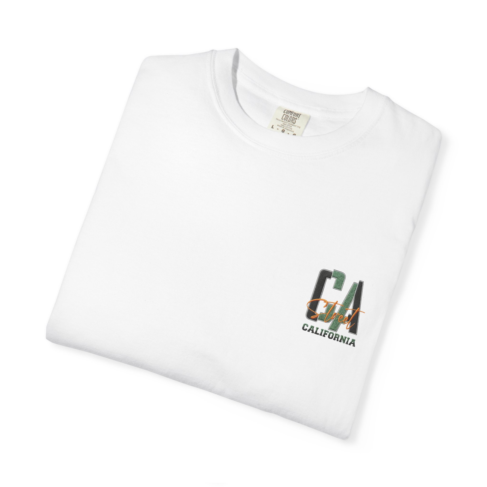 California Beach City graphic T-shirt | CA palm tree surf car design - Görsel 3