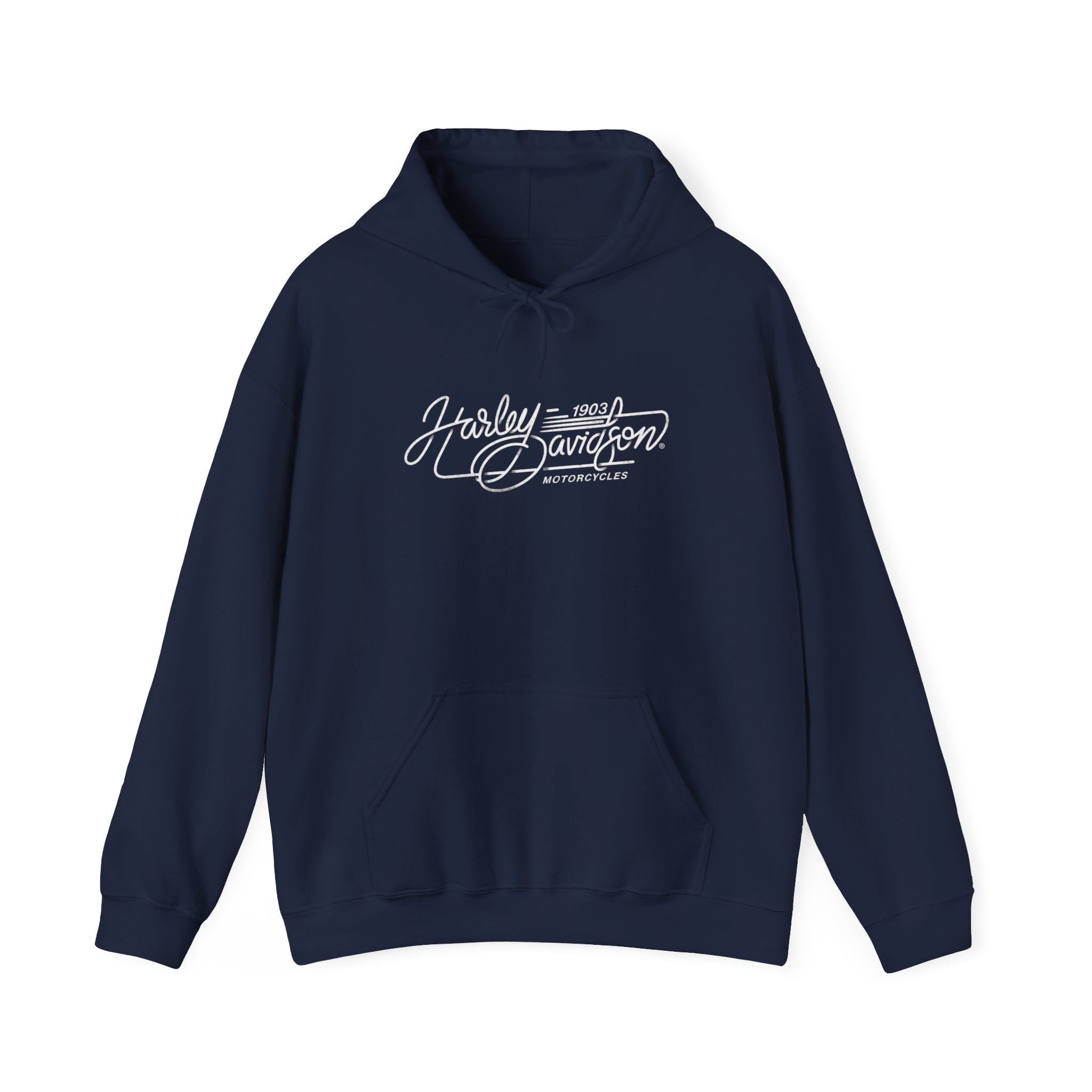 Vintage Motorcycle Hoodie | Harley-Davidson Script Logo - Görsel 21