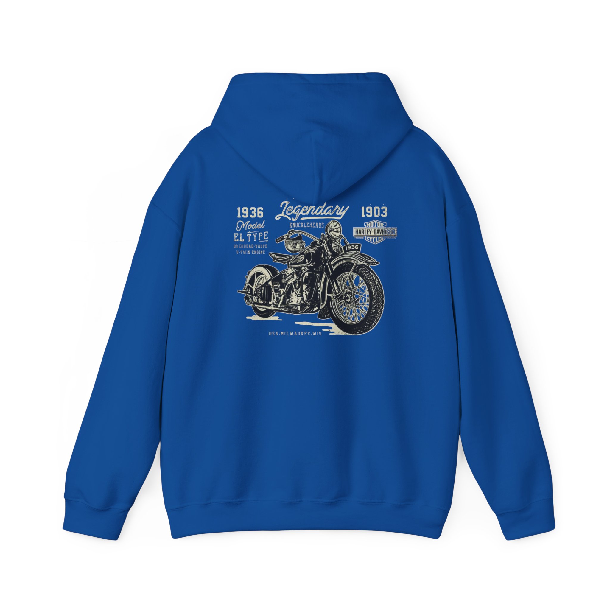 Vintage Motorcycle Hoodie | Harley-Davidson Script Logo - Görsel 18