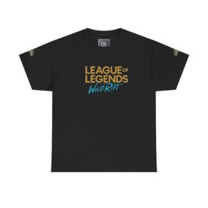 League of Legends Wild Rift Logo Tee | Ranked Emblems Back Print T-Shirt