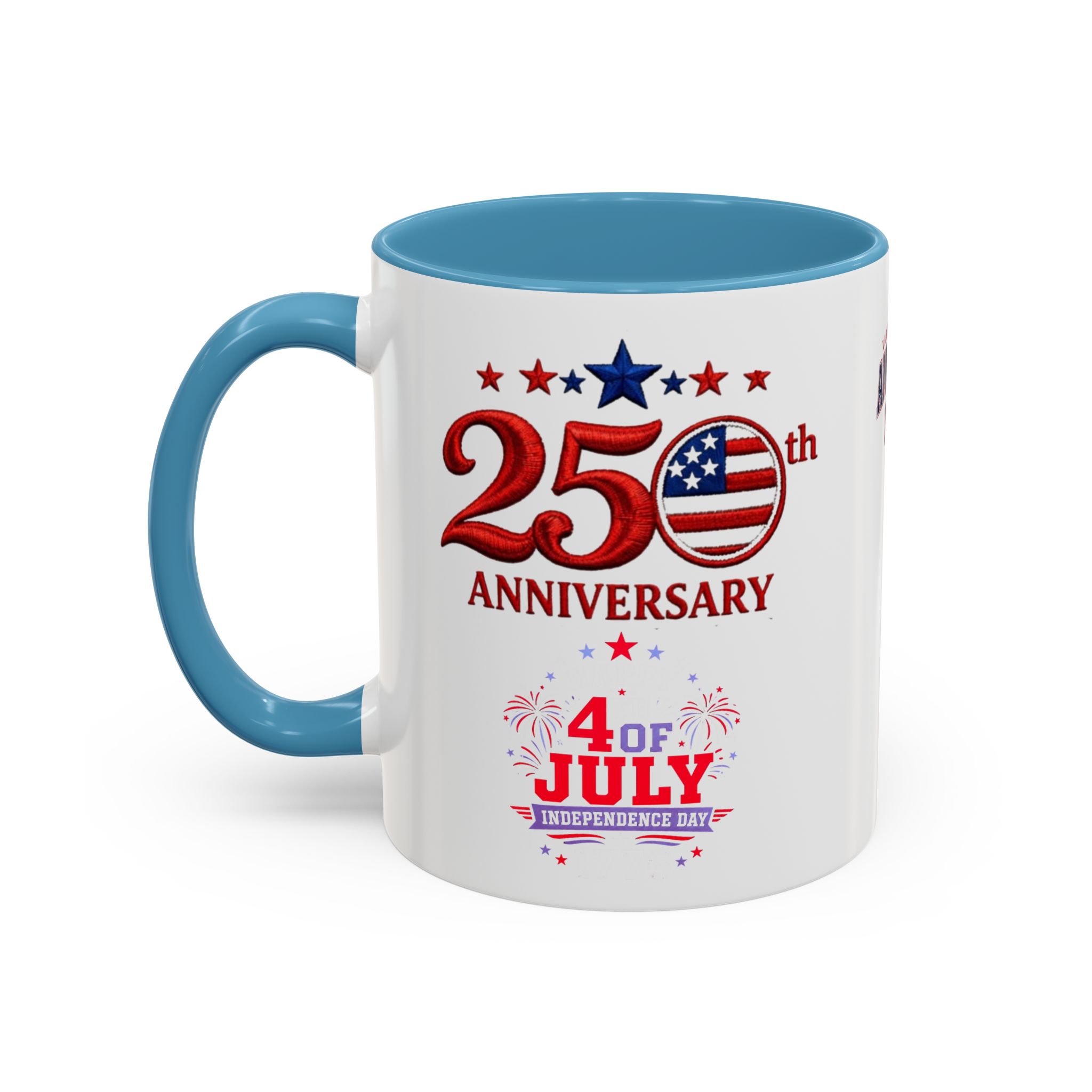 25th Anniversary 4th of July Coffee Mug | American Independence 1776 - Görsel 19