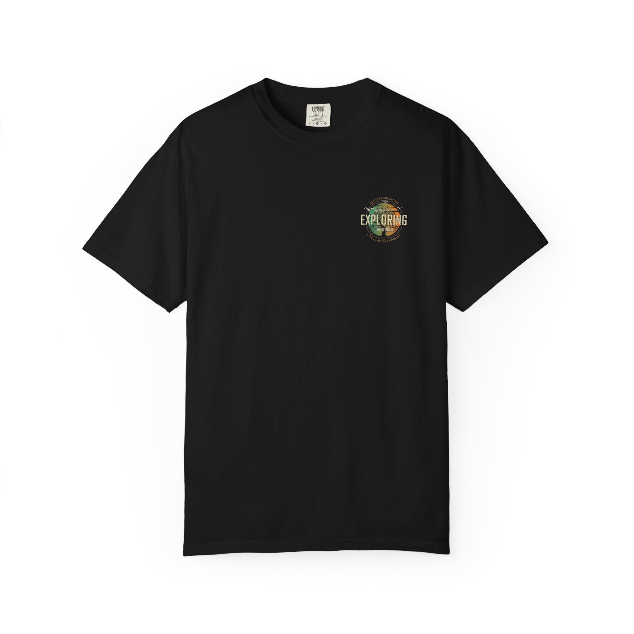 Road Trip Graphic T-shirt | Vintage Camera Collage, Back Print - Görsel 17