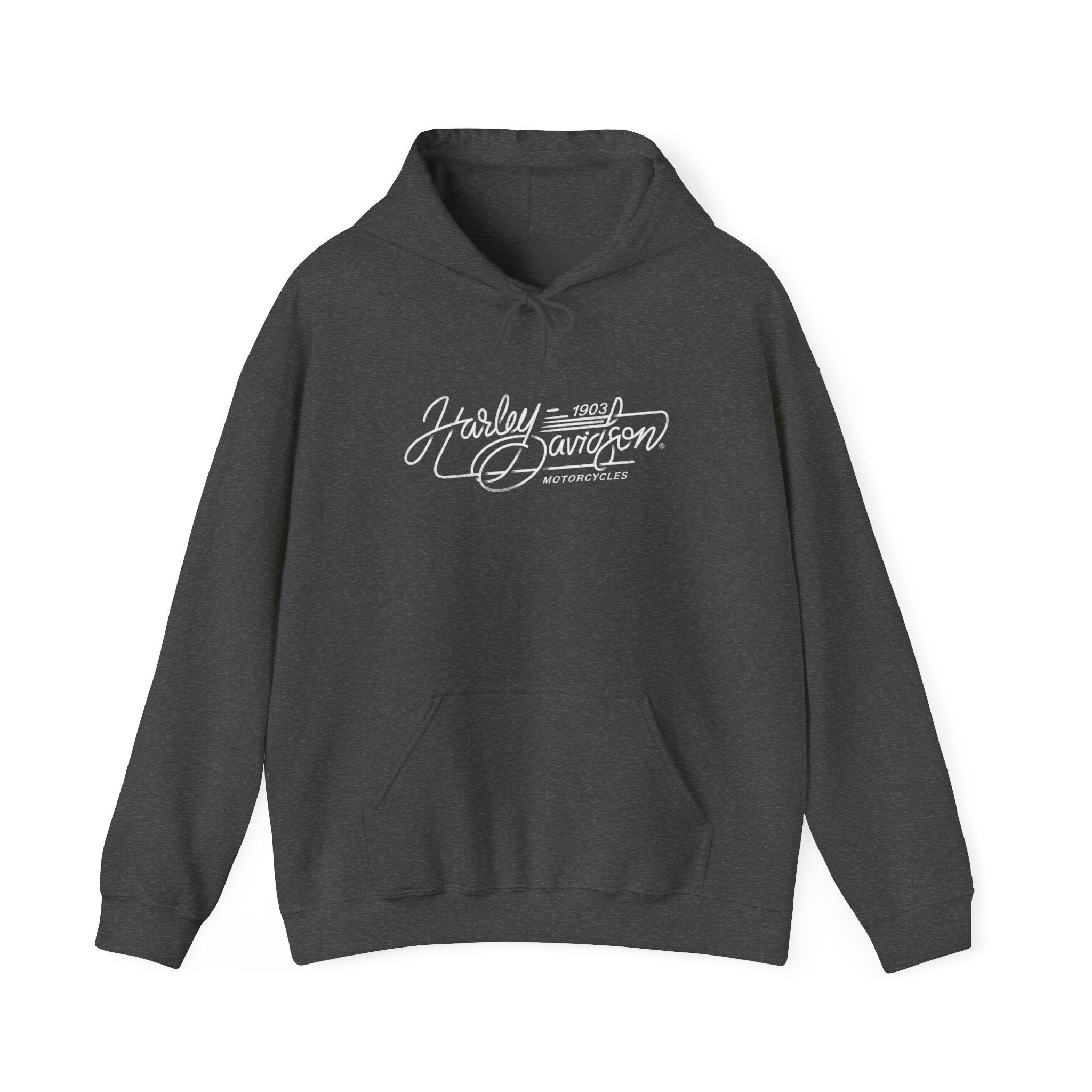 Vintage Motorcycle Hoodie | Harley-Davidson Script Logo - Görsel 13