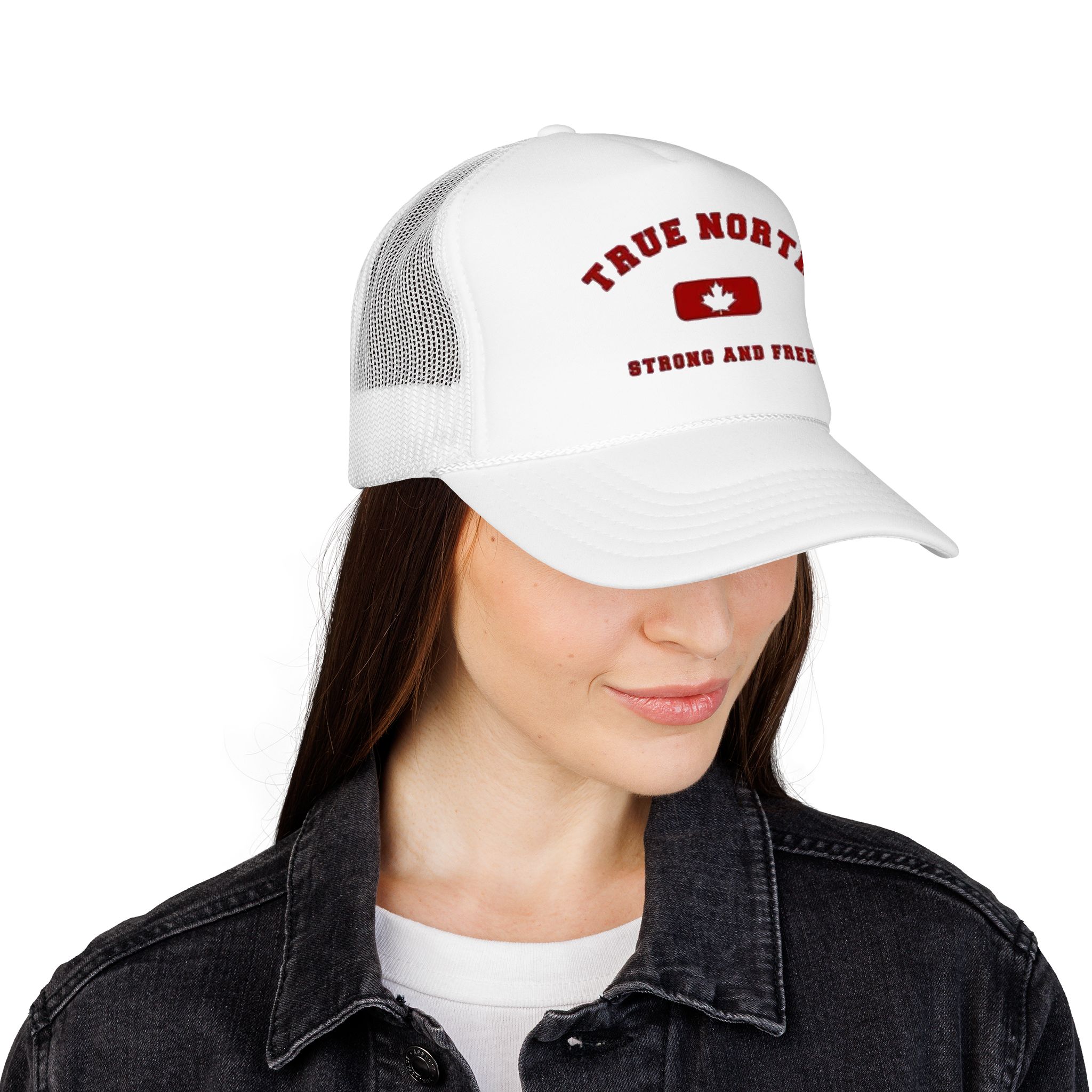 True North maple badge Foam Trucker Hat | Strong and Free Canada - Görsel 24
