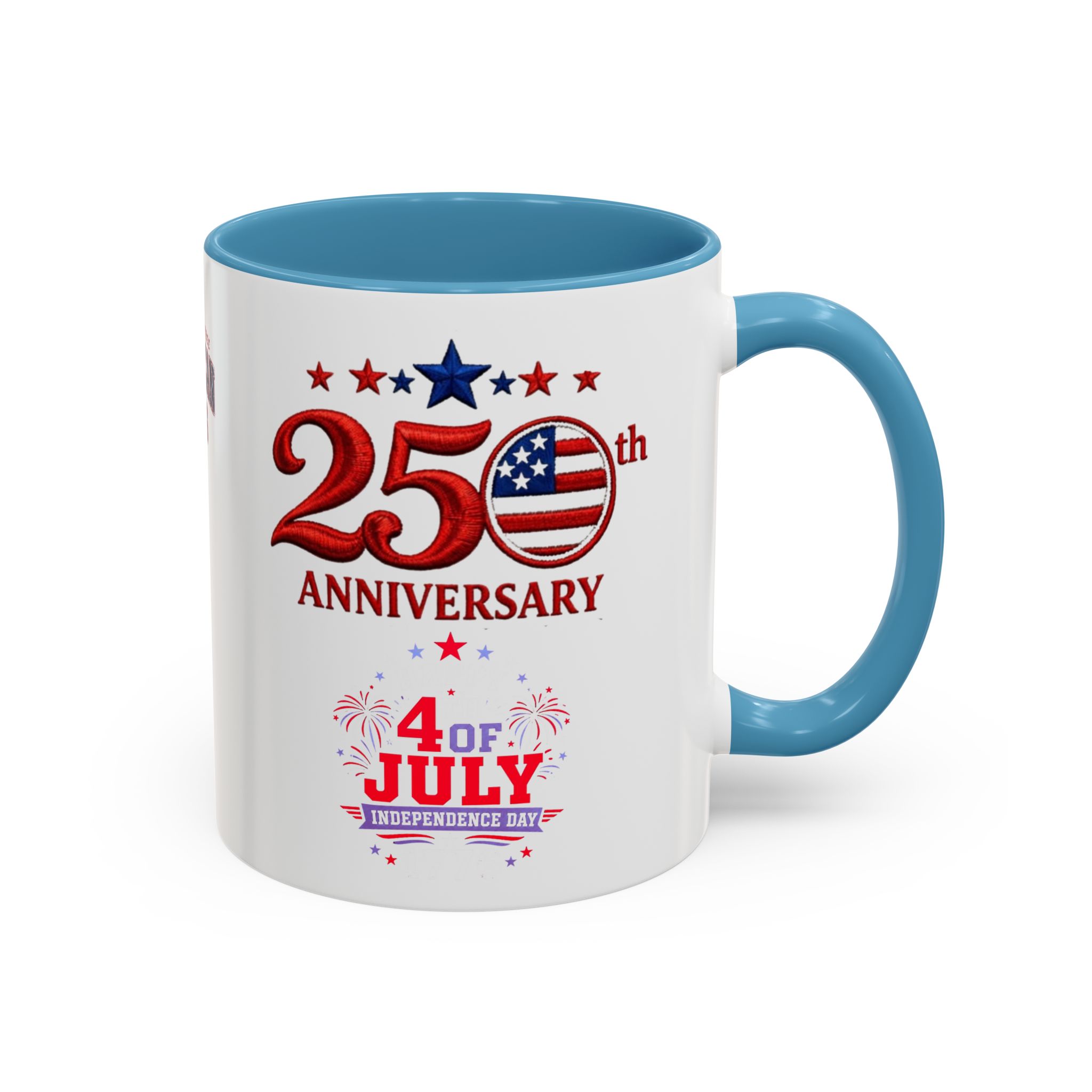 25th Anniversary 4th of July Coffee Mug | American Independence 1776 - Görsel 18