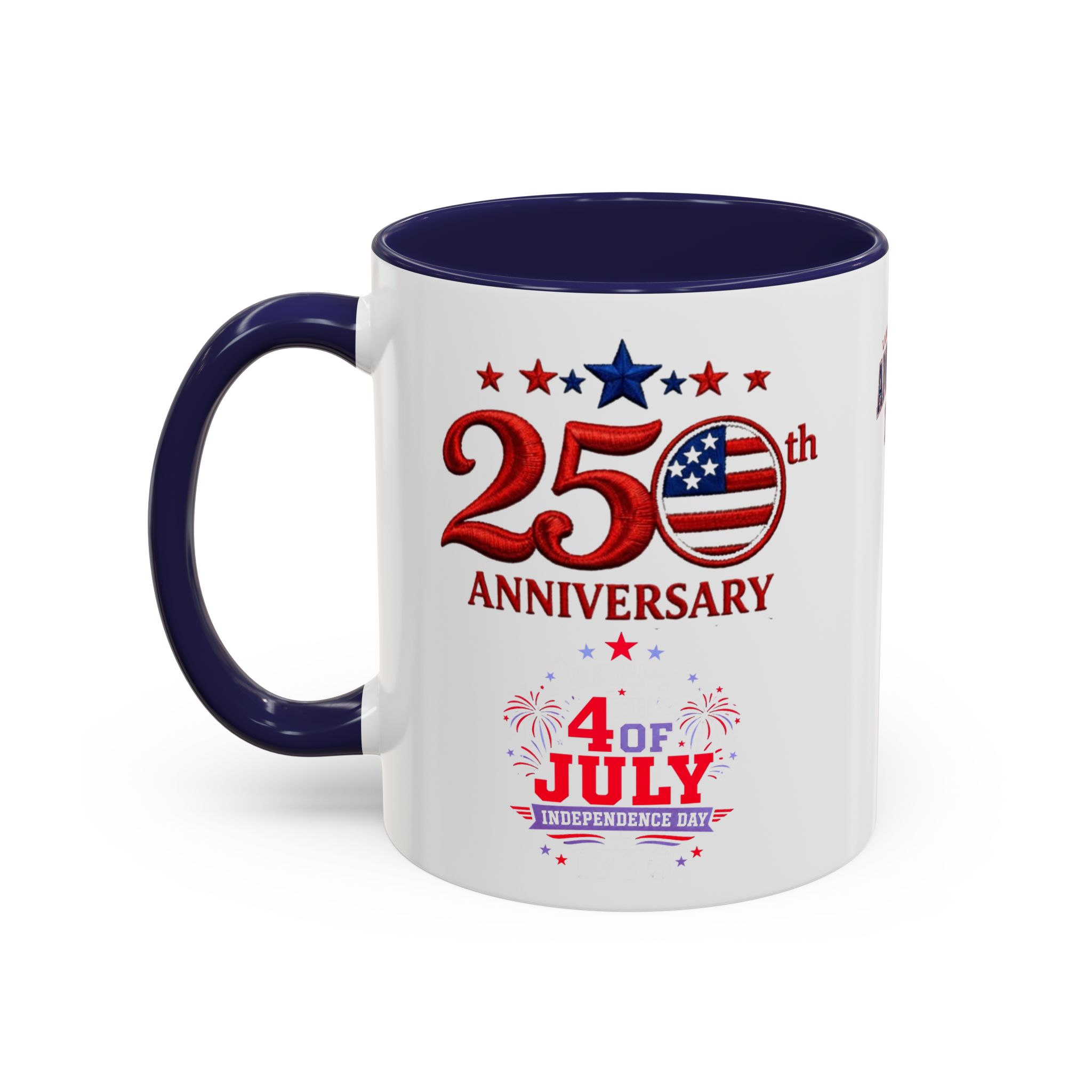 25th Anniversary 4th of July Coffee Mug | American Independence 1776 - Görsel 7