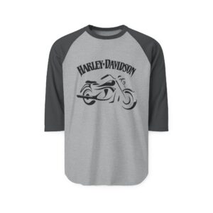 Harley-Davidson Motorcycle Raglan Shirt | Vintage Bike Tee