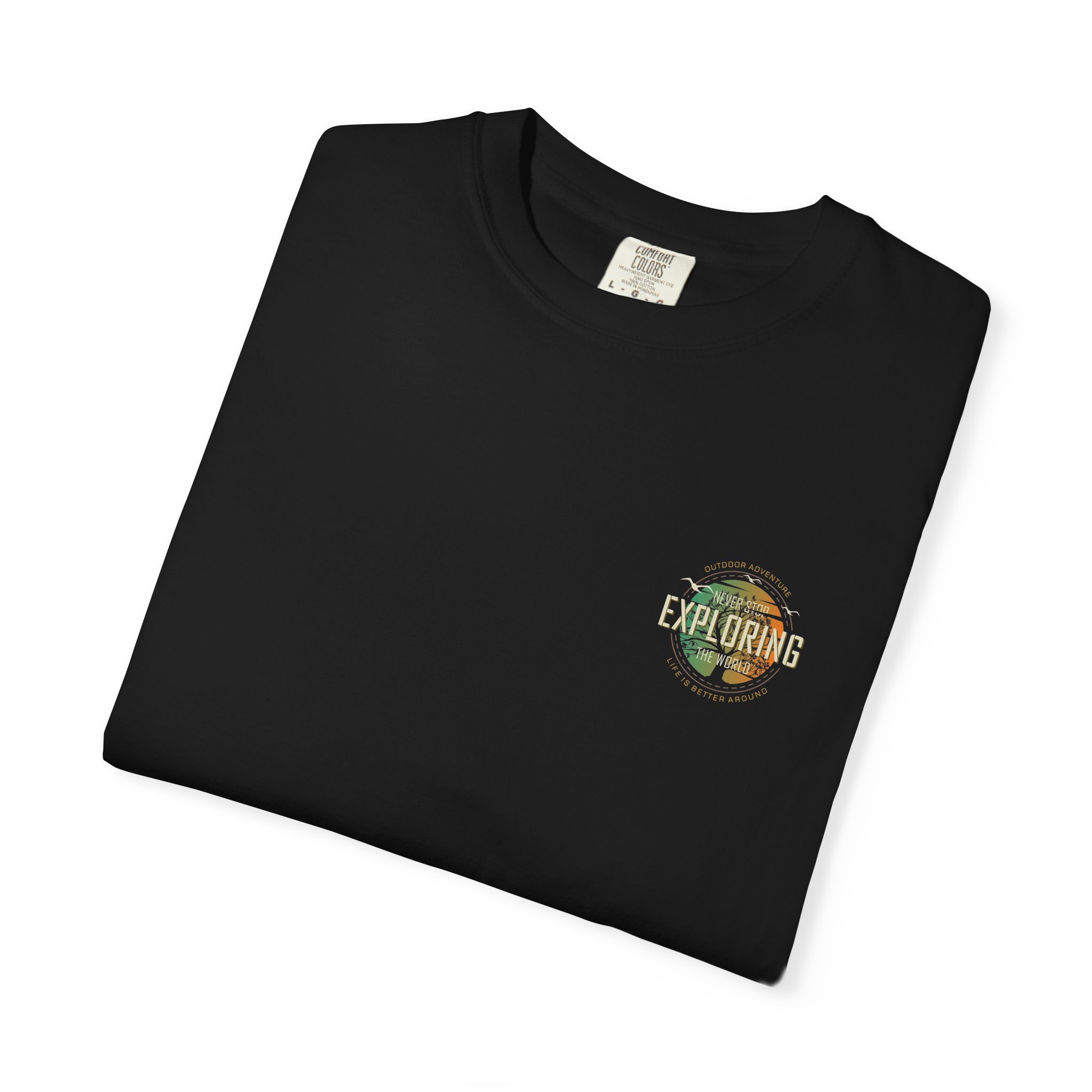 Road Trip Graphic T-shirt | Vintage Camera Collage, Back Print - Görsel 19
