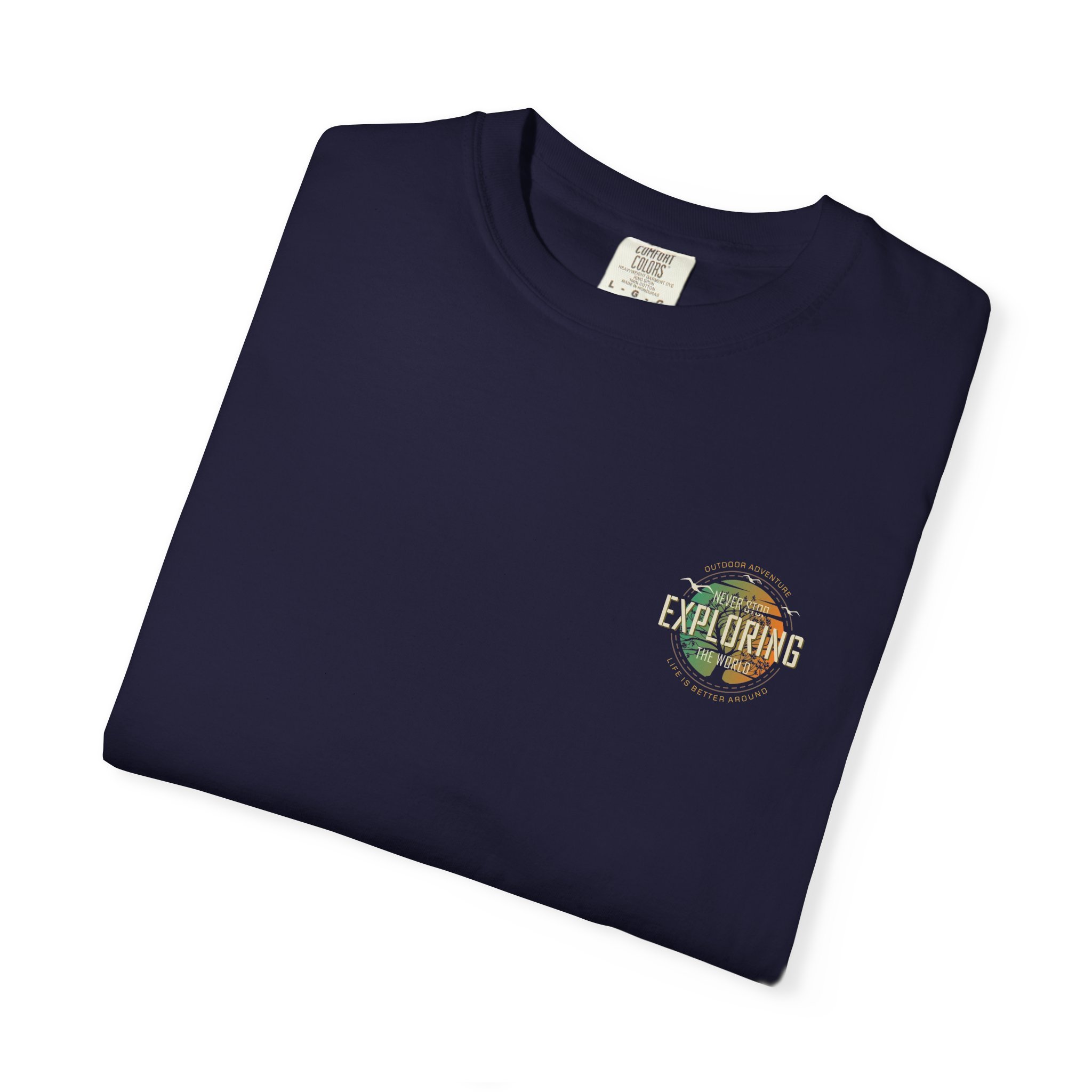 Road Trip Graphic T-shirt | Vintage Camera Collage, Back Print - Görsel 15