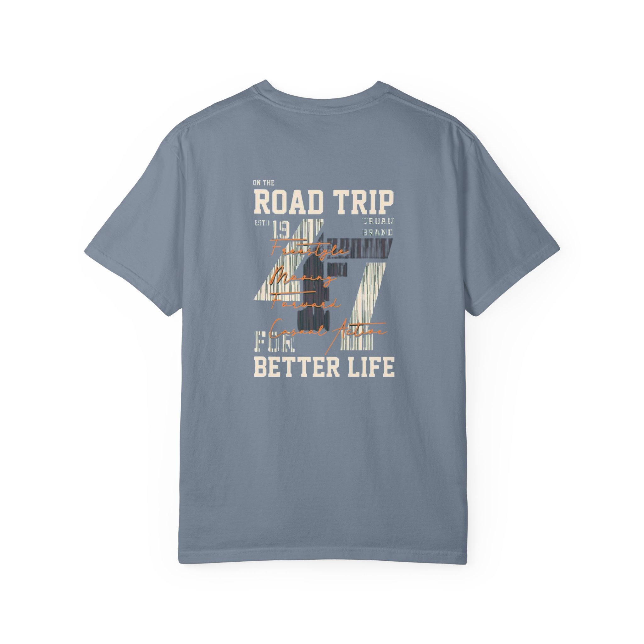 Road Trip Graphic T-shirt | Vintage Camera Collage, Back Print - Görsel 10