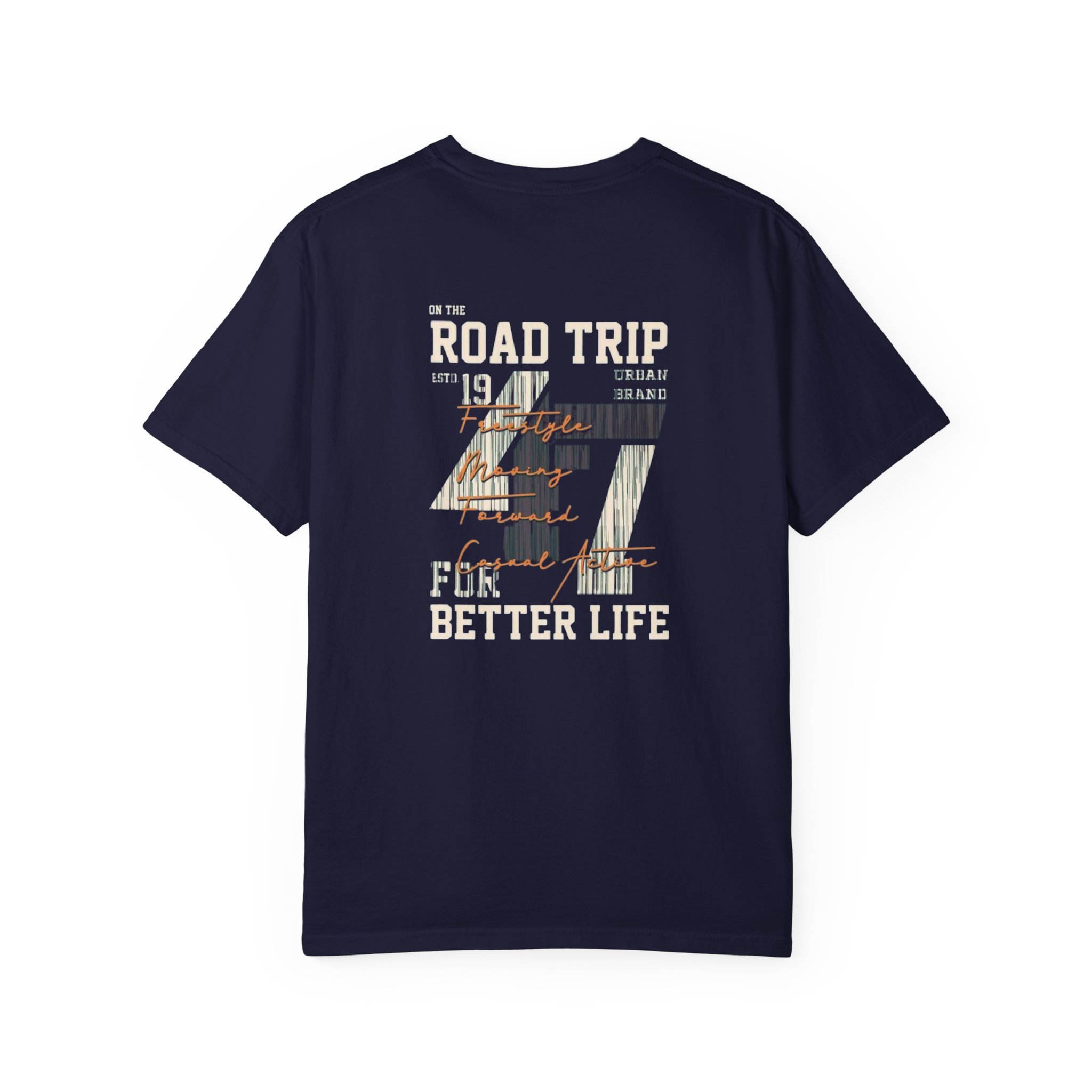 Road Trip Graphic T-shirt | Vintage Camera Collage, Back Print - Görsel 14