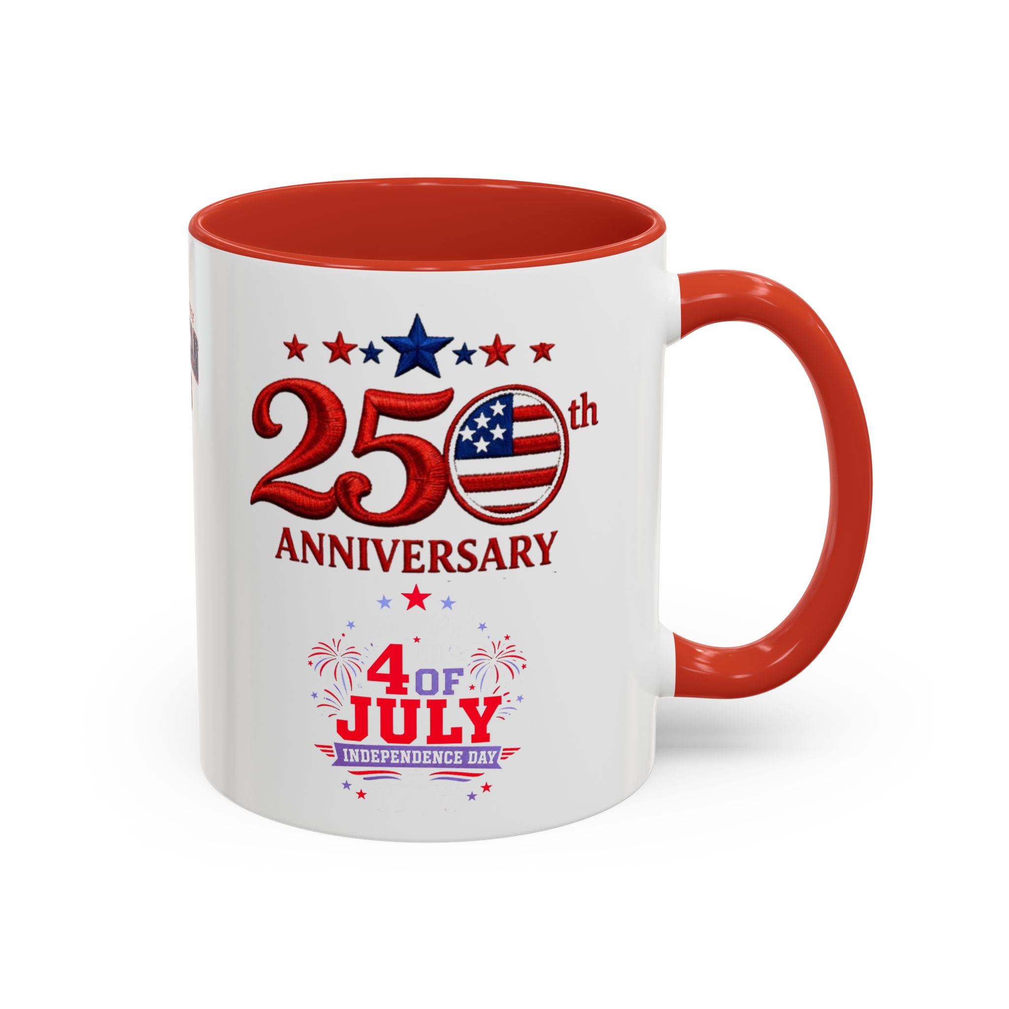 25th Anniversary 4th of July Coffee Mug | American Independence 1776 - Görsel 14
