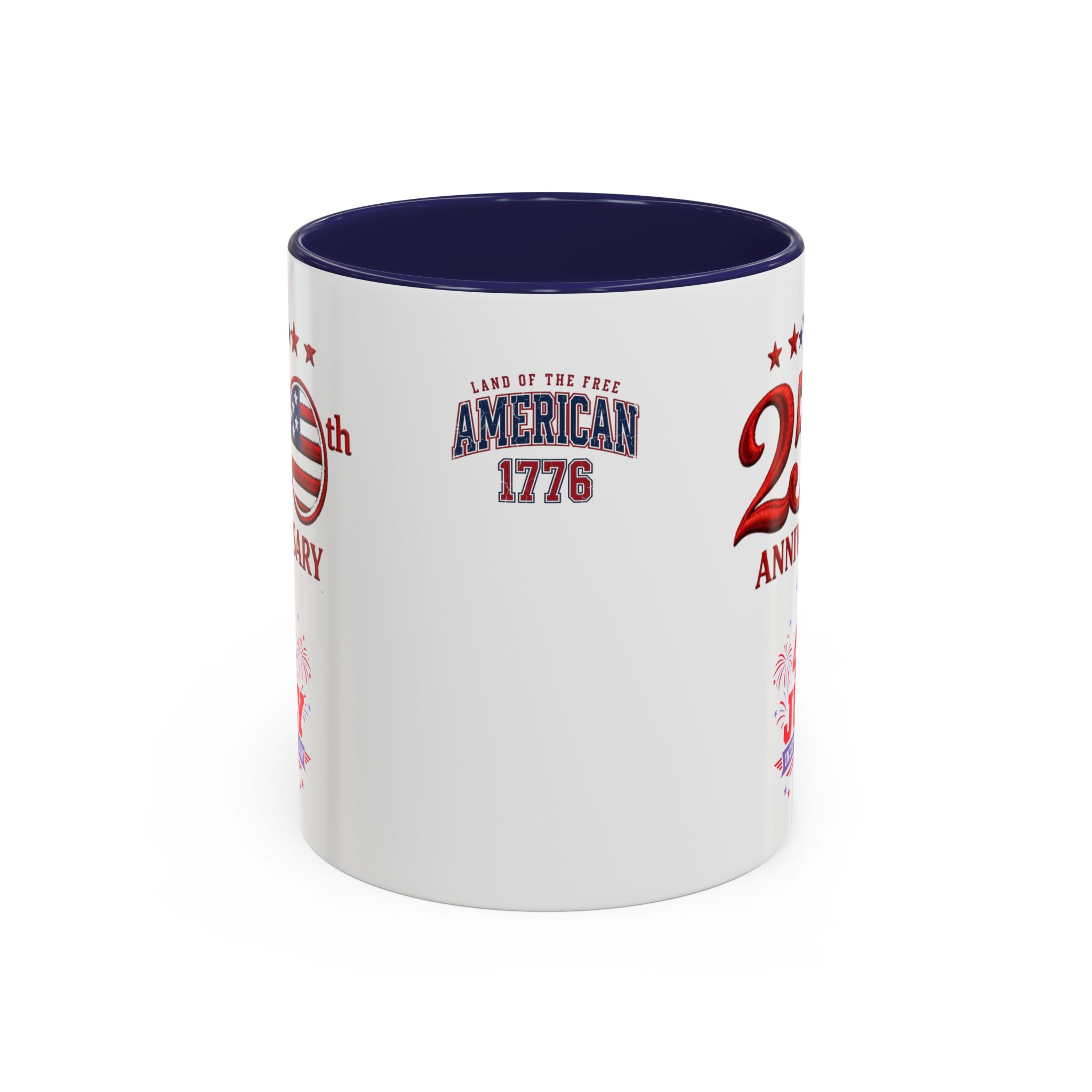 25th Anniversary 4th of July Coffee Mug | American Independence 1776 - Görsel 5