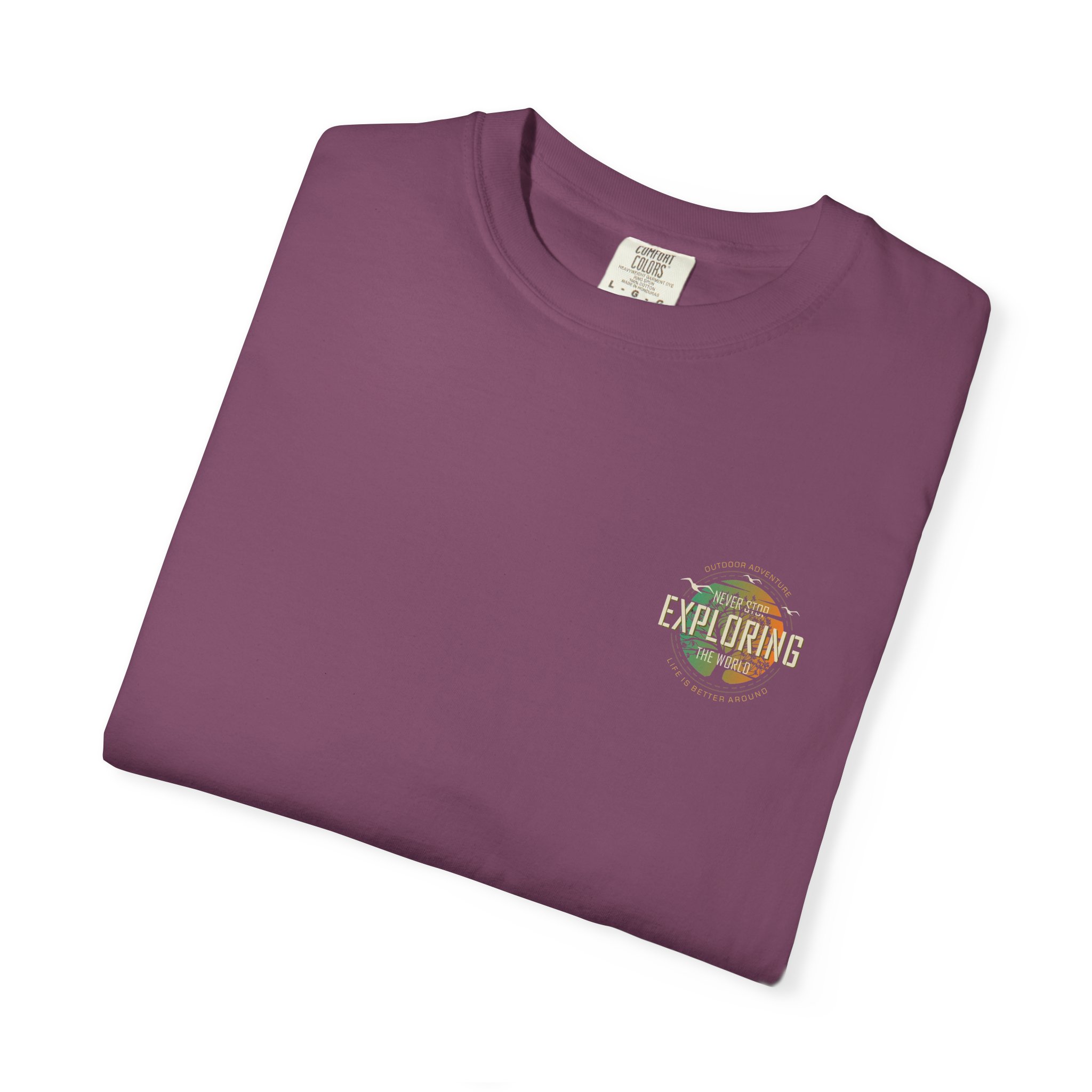 Road Trip Graphic T-shirt | Vintage Camera Collage, Back Print - Görsel 23