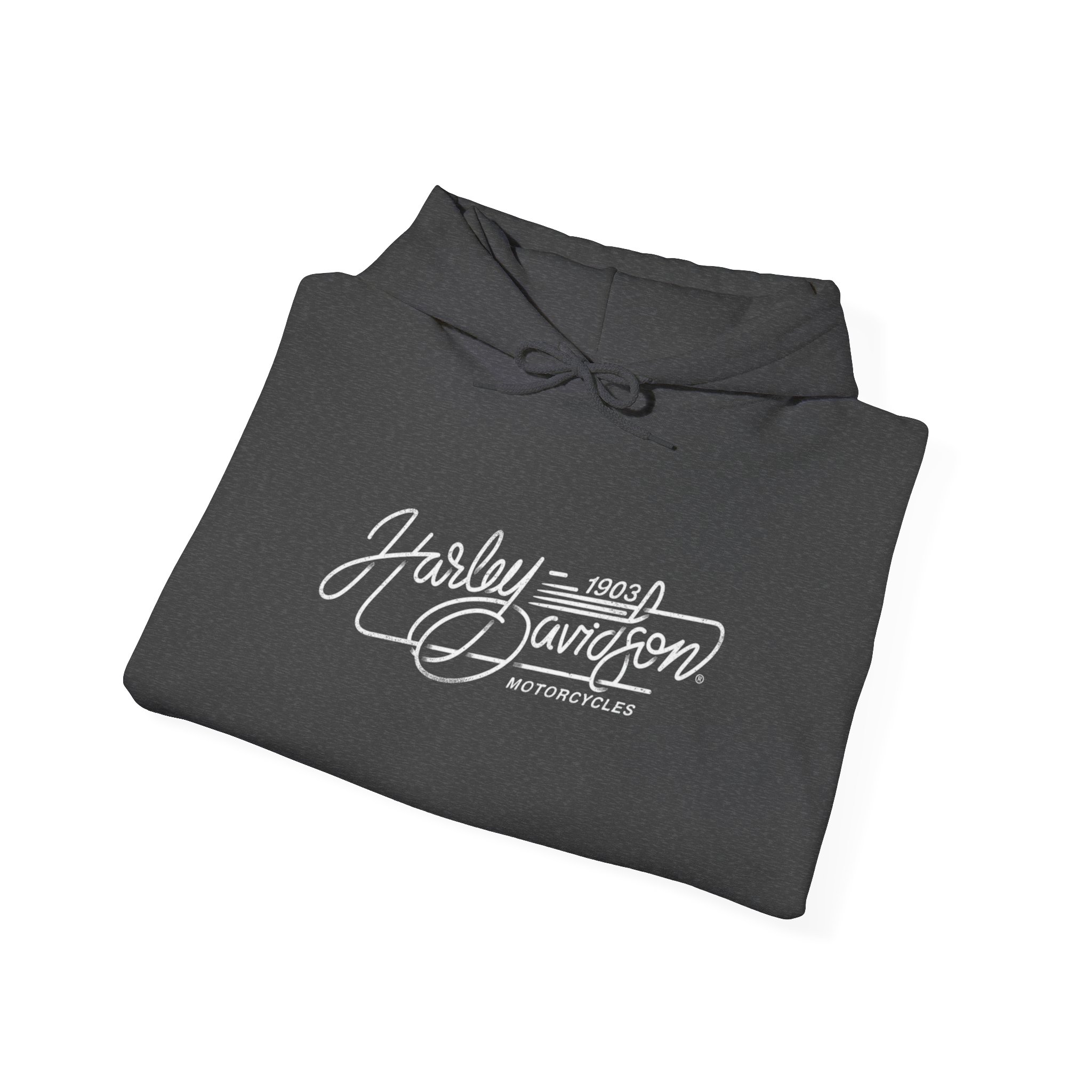 Vintage Motorcycle Hoodie | Harley-Davidson Script Logo - Görsel 16