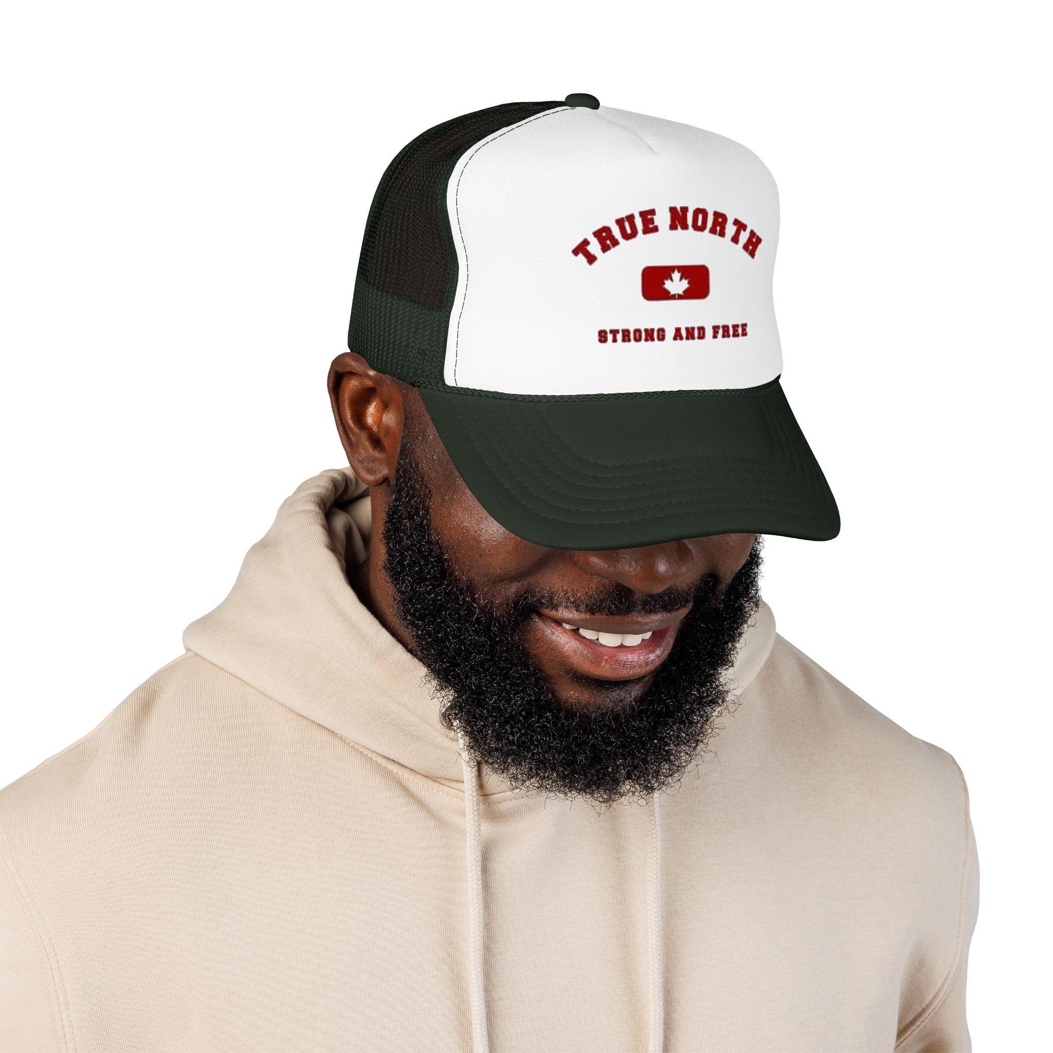 True North maple badge Foam Trucker Hat | Strong and Free Canada - Görsel 7